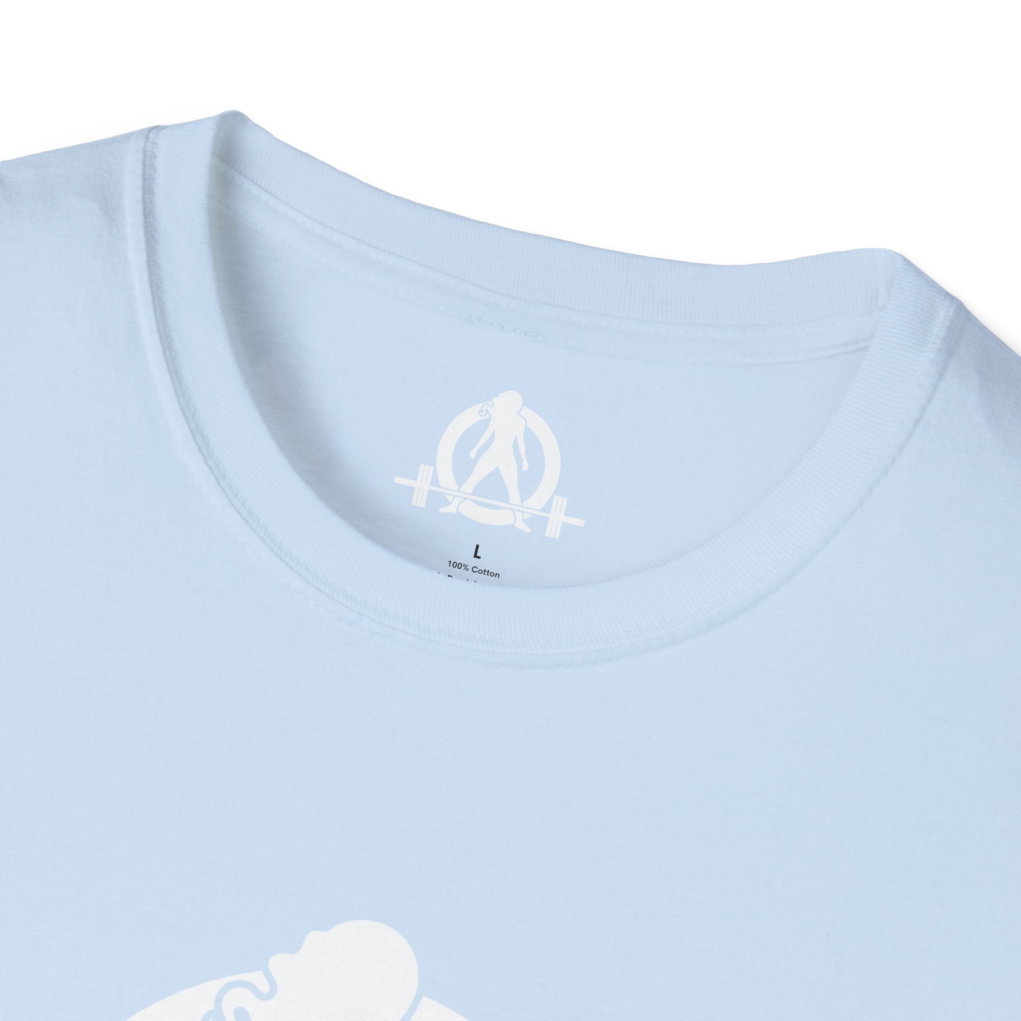 Iron Sharpens Iron - Unisex Softstyle T-Shirt - White Logo Front & Back