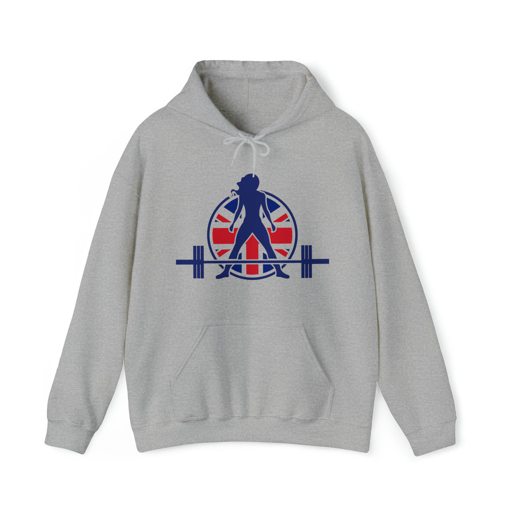 UK Logo Light  Unisex Heavy Blend Hooded Sweatshirt - Plain Back