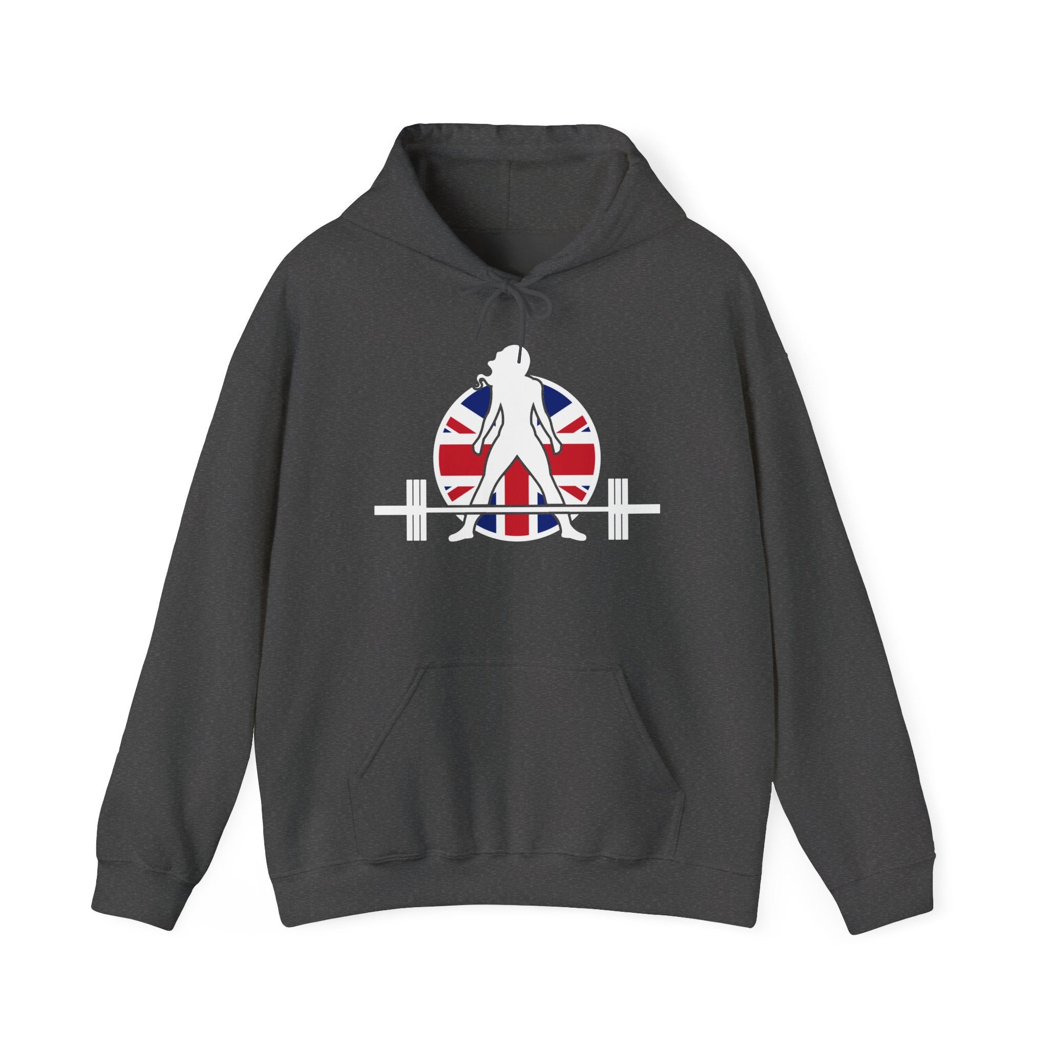 UK Logo - Unisex Heavy Blend Hooded Sweatshirt -  Plain Back