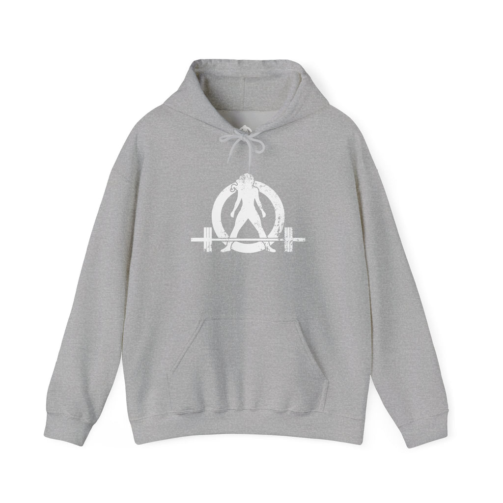 The Bar Is Loaded - Unisex Heavy Blend Hooded Sweatshirt - White Logo