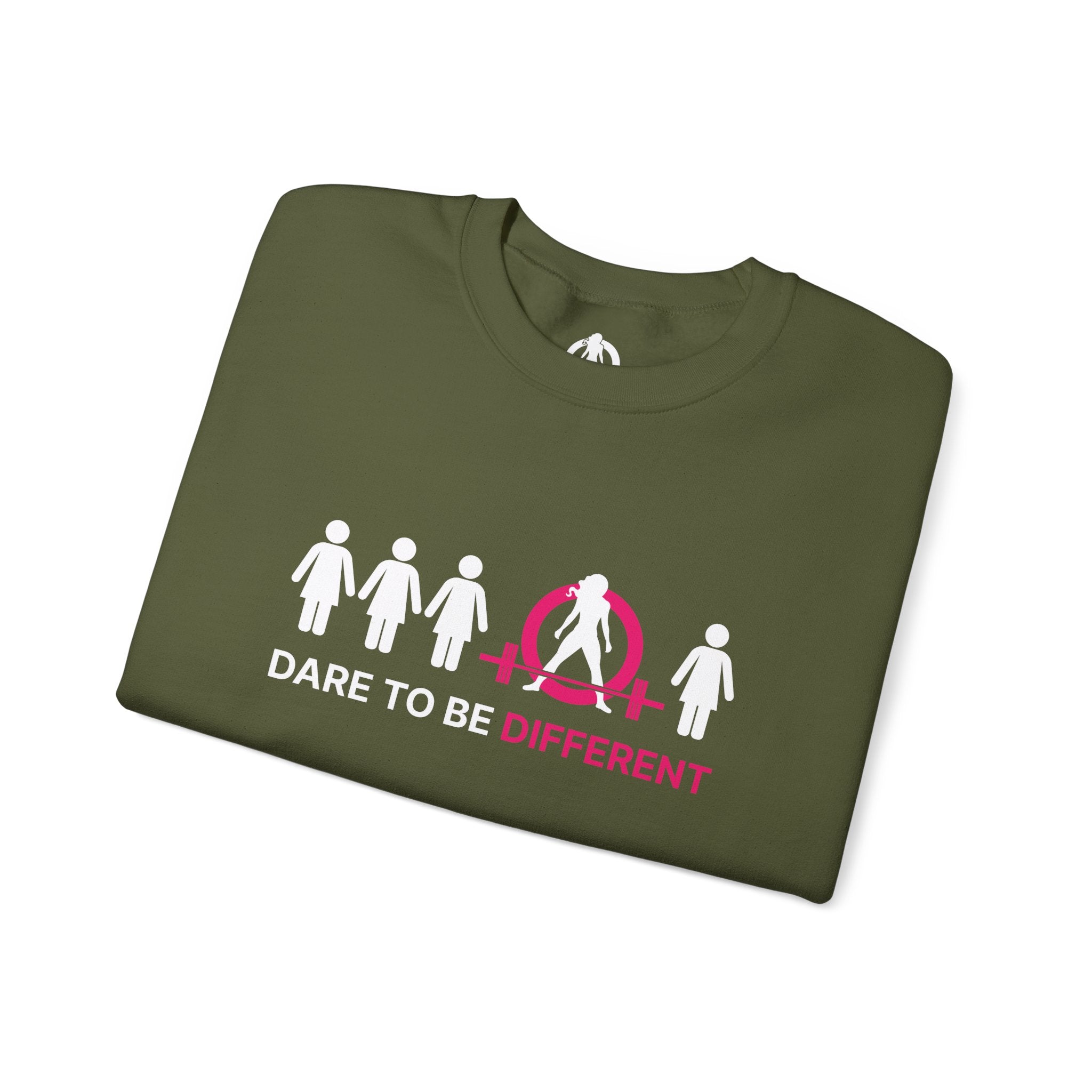 Dare To Be Different - Deadlift - Unisex Heavy Blend™ Crewneck Sweatshirt - Front  Logo