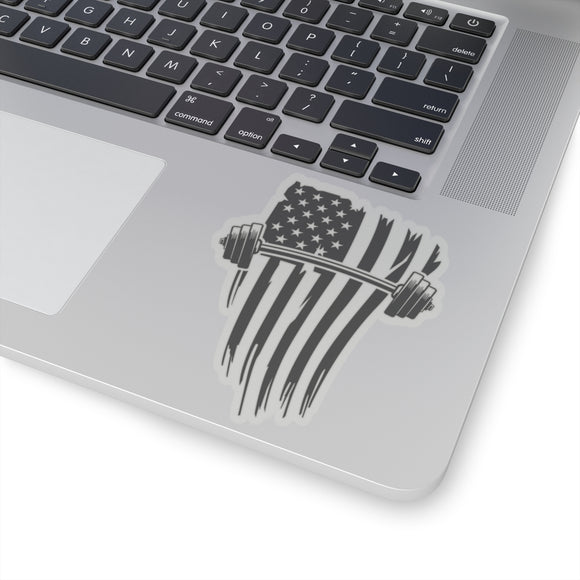 USA Barbell - Kiss-Cut Stickers - Black Logo