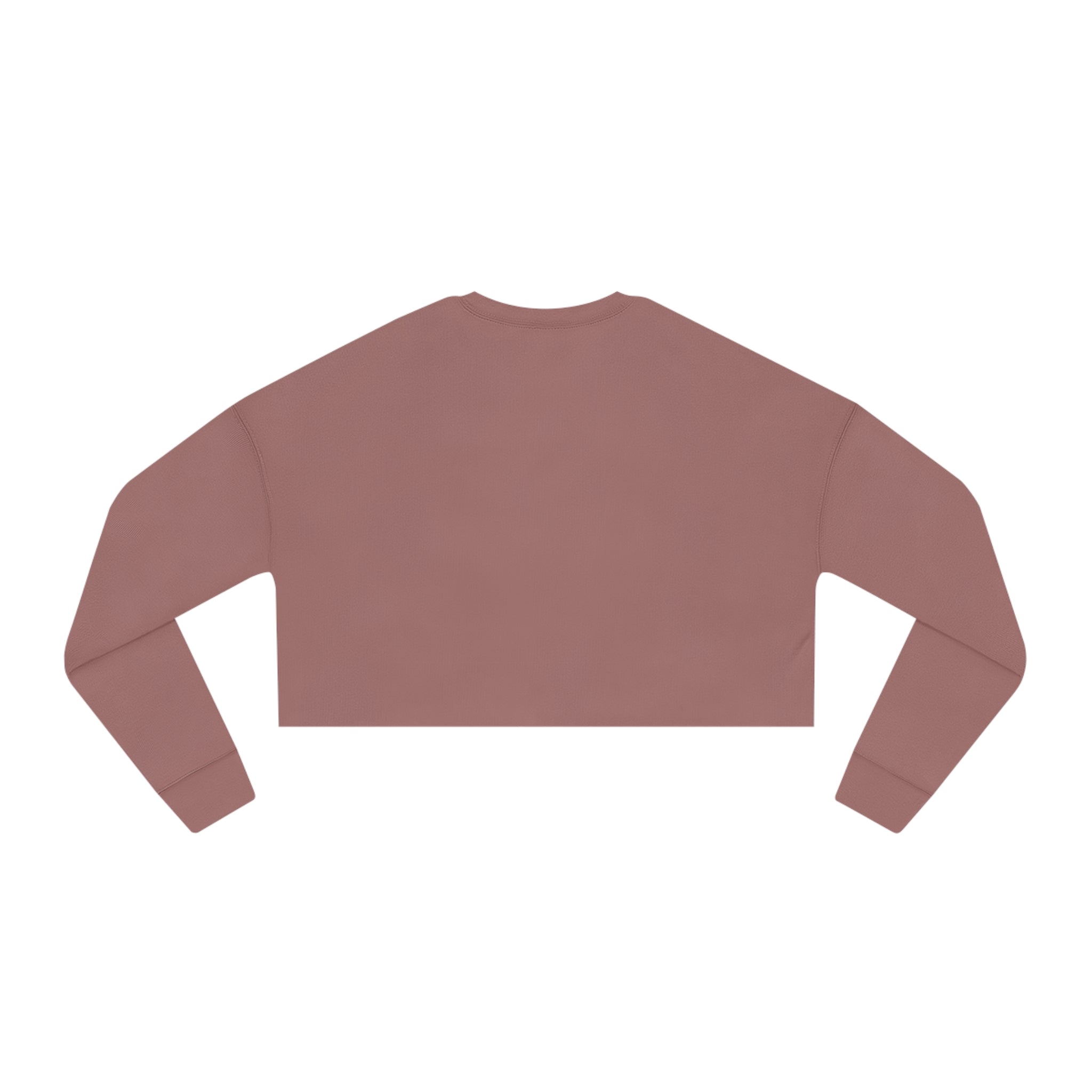 Women's Cropped Sweatshirt - Distressed White Logo