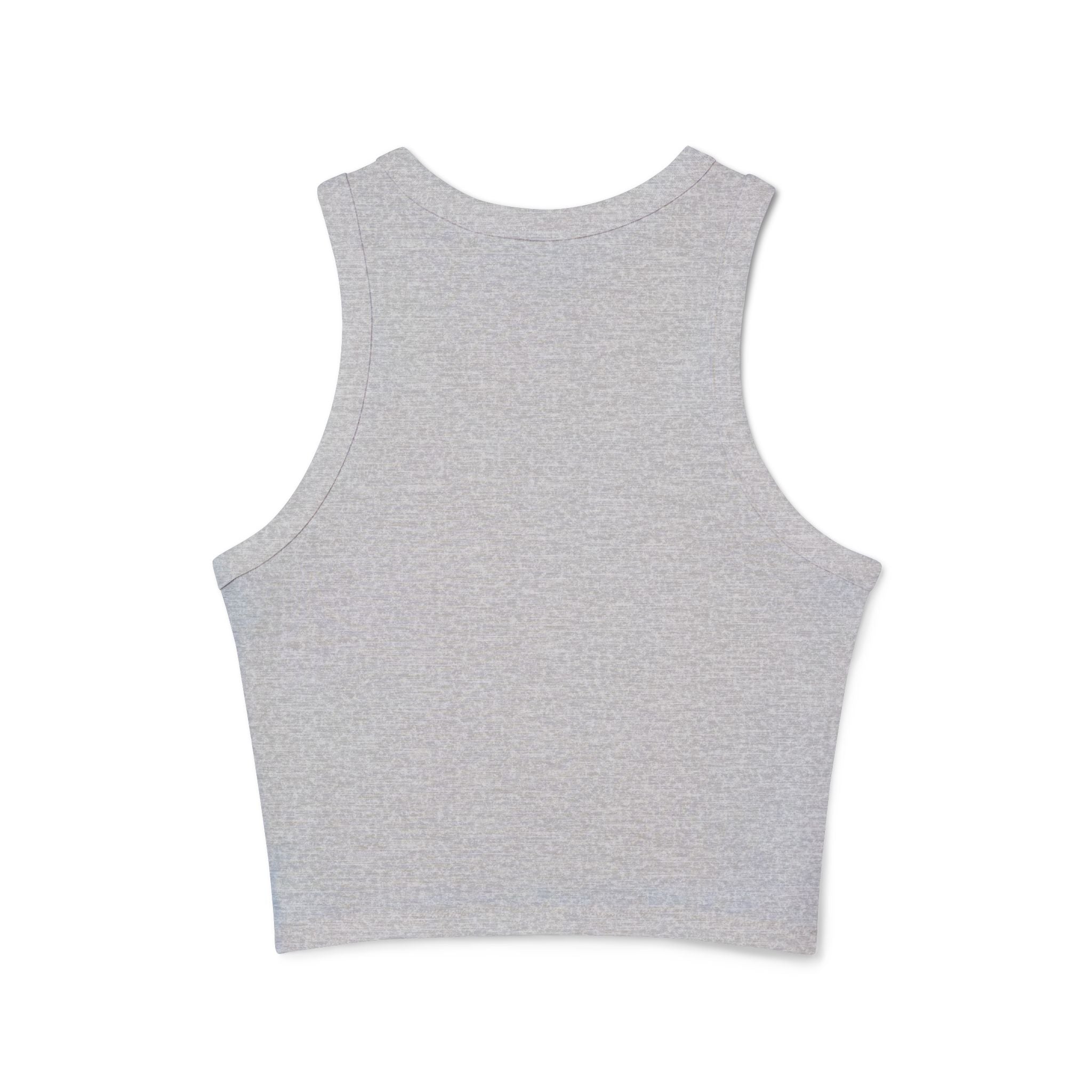 Chic Women's Micro Rib Tank Top, Casual Summer Top, Workout Tank, Layering Piece, Activewear, Relaxed Fit - Black Logo