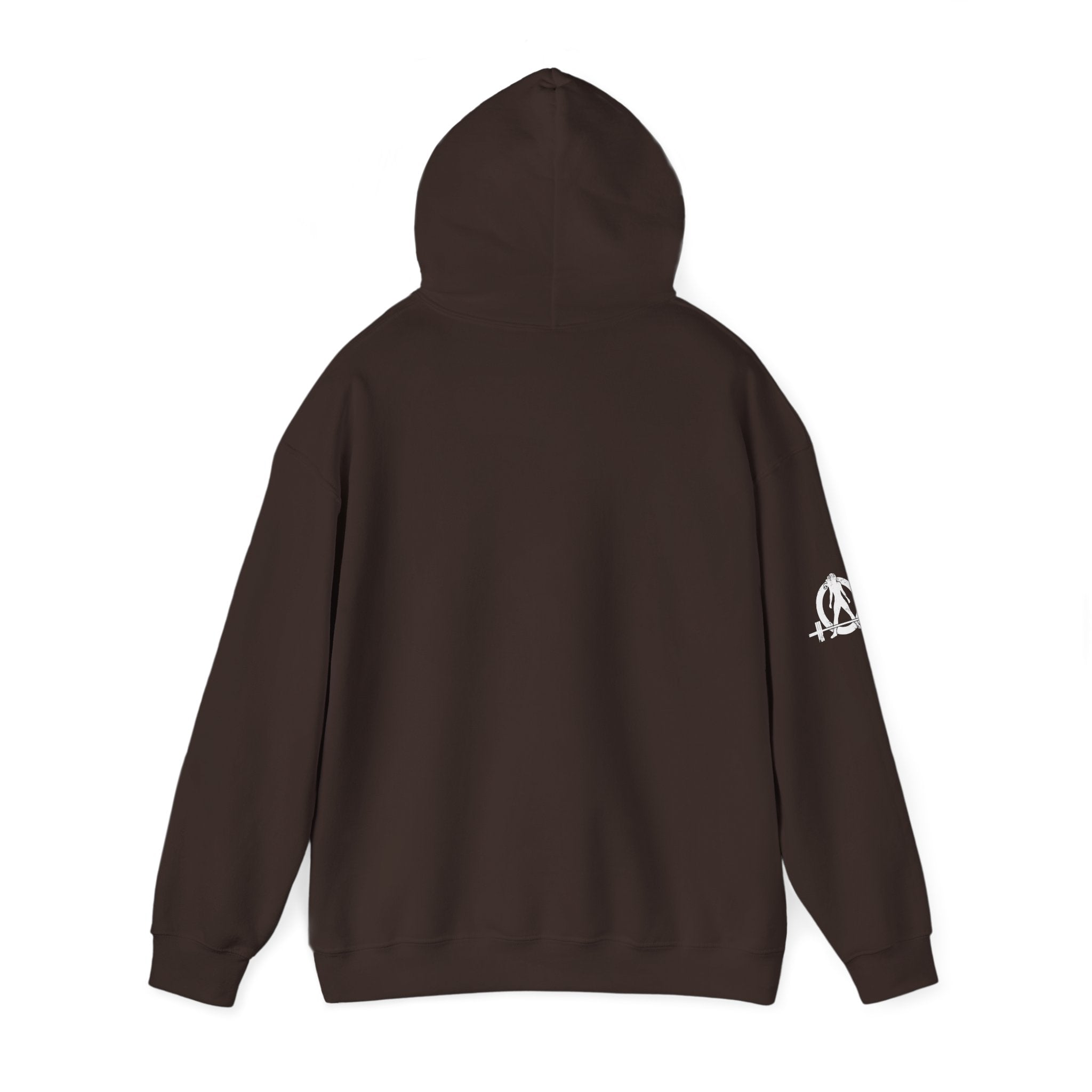 Lift Like.A Girl - Unisex Heavy Blend Hooded Sweatshirt - White Logo on Front & Right Sleeve