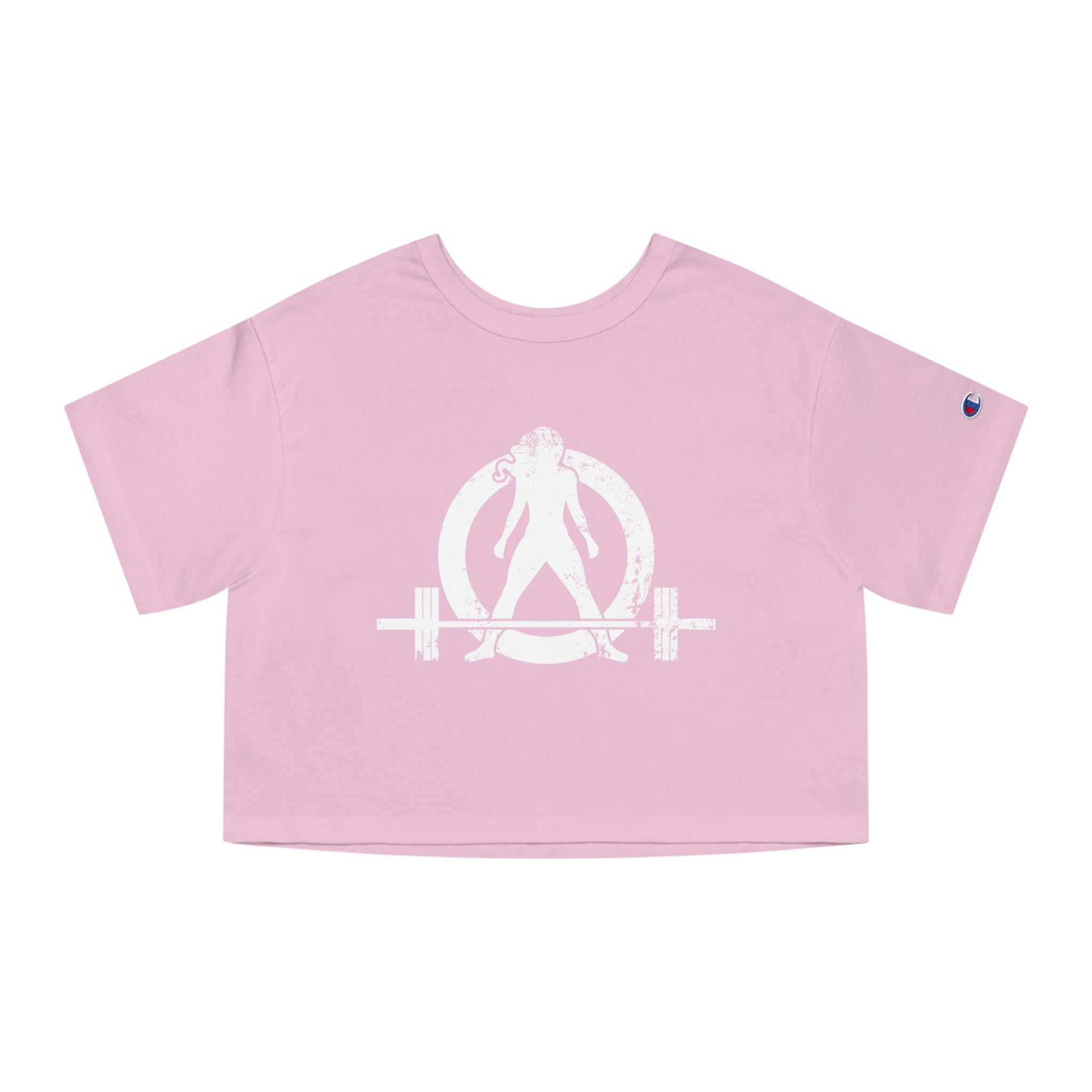 Champion Women's Heritage Cropped T-Shirt - Kick Your Ass White Distressed Logo