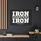 Iron Sharpens Iron - Inspirational Wall Art - Canvas Print