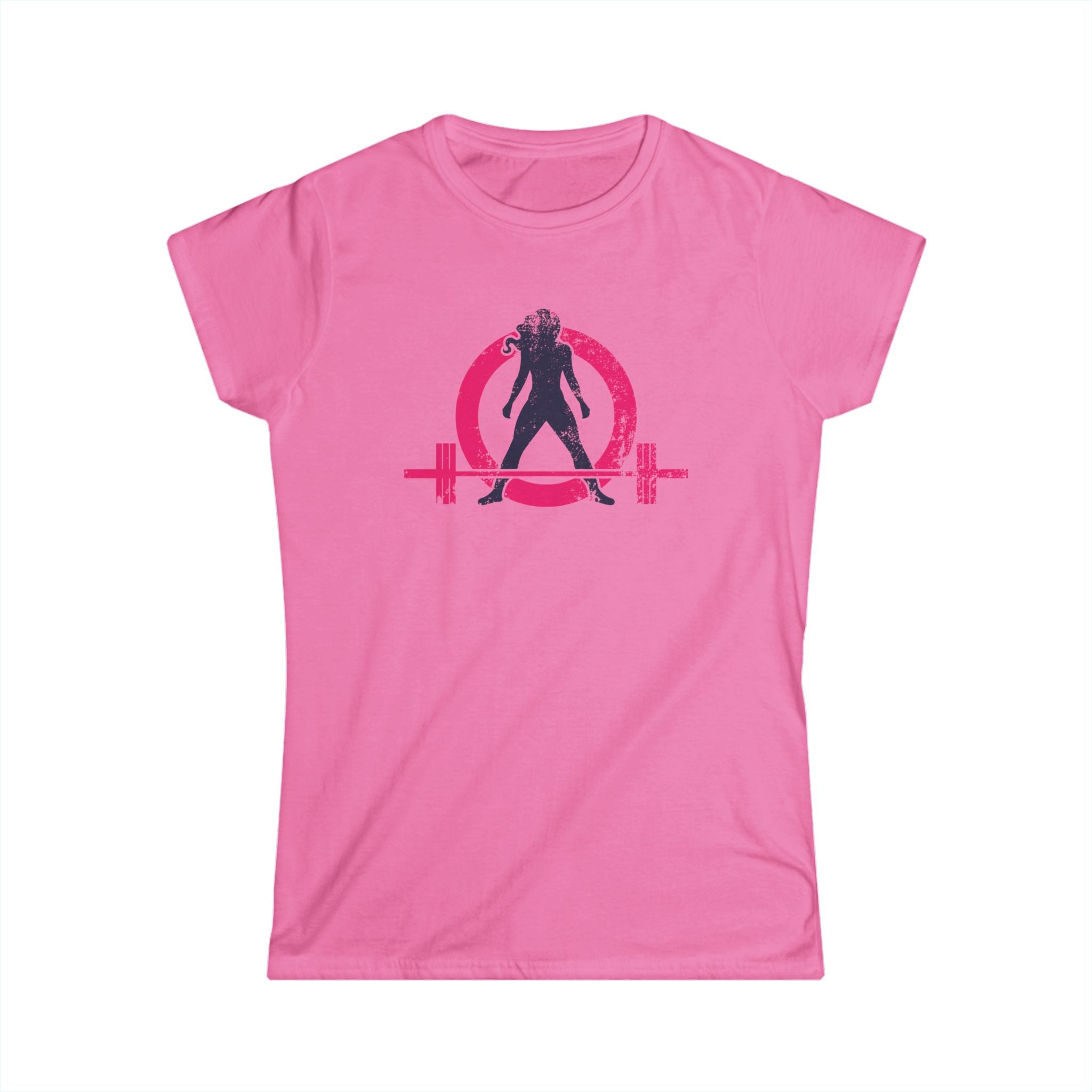 Women's Softstyle Tee - WWLW Distressed Color Logo - Plain Back
