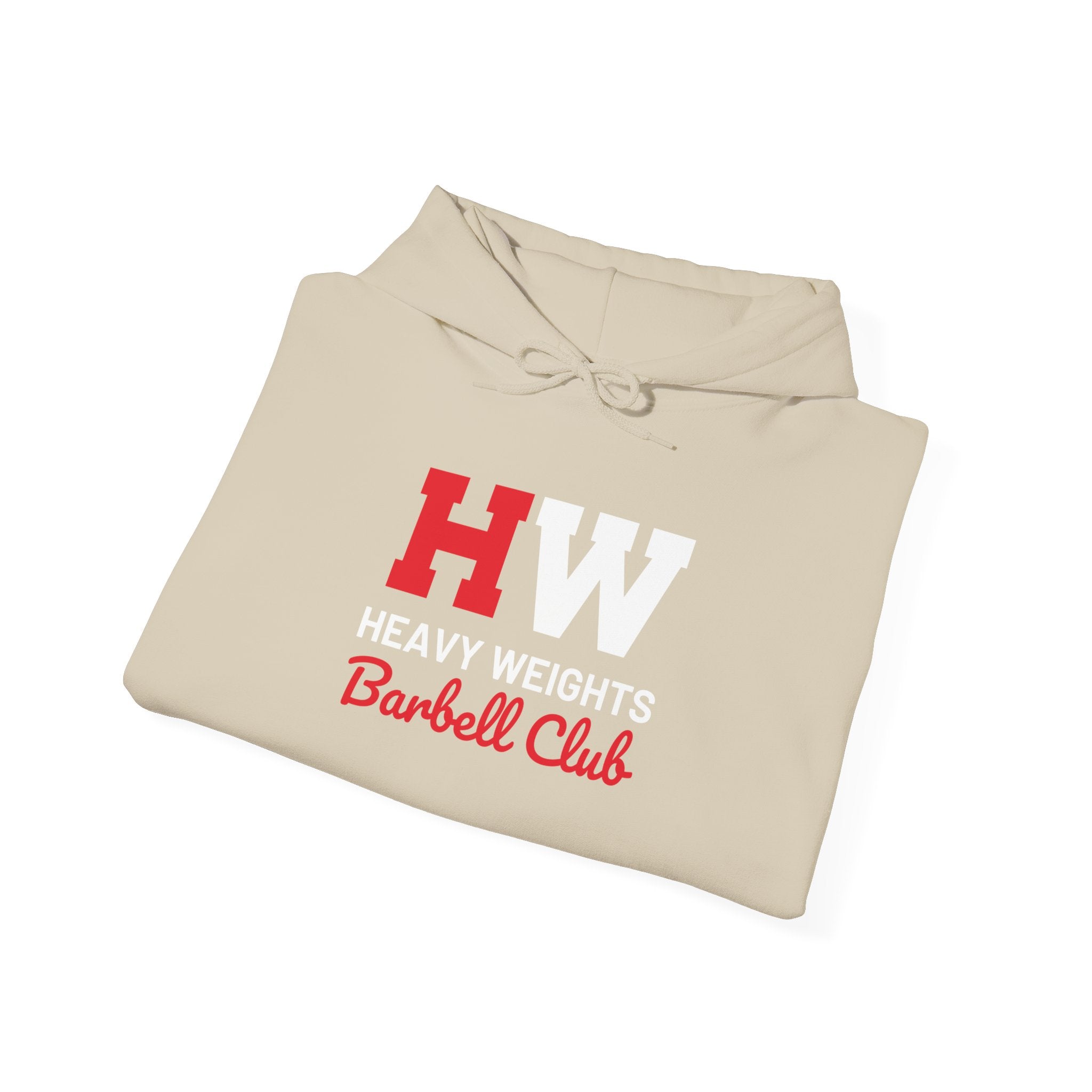 Heavy Weights Barbell Club  - Unisex Heavy Blend Hooded Sweatshirt  - Front Logo