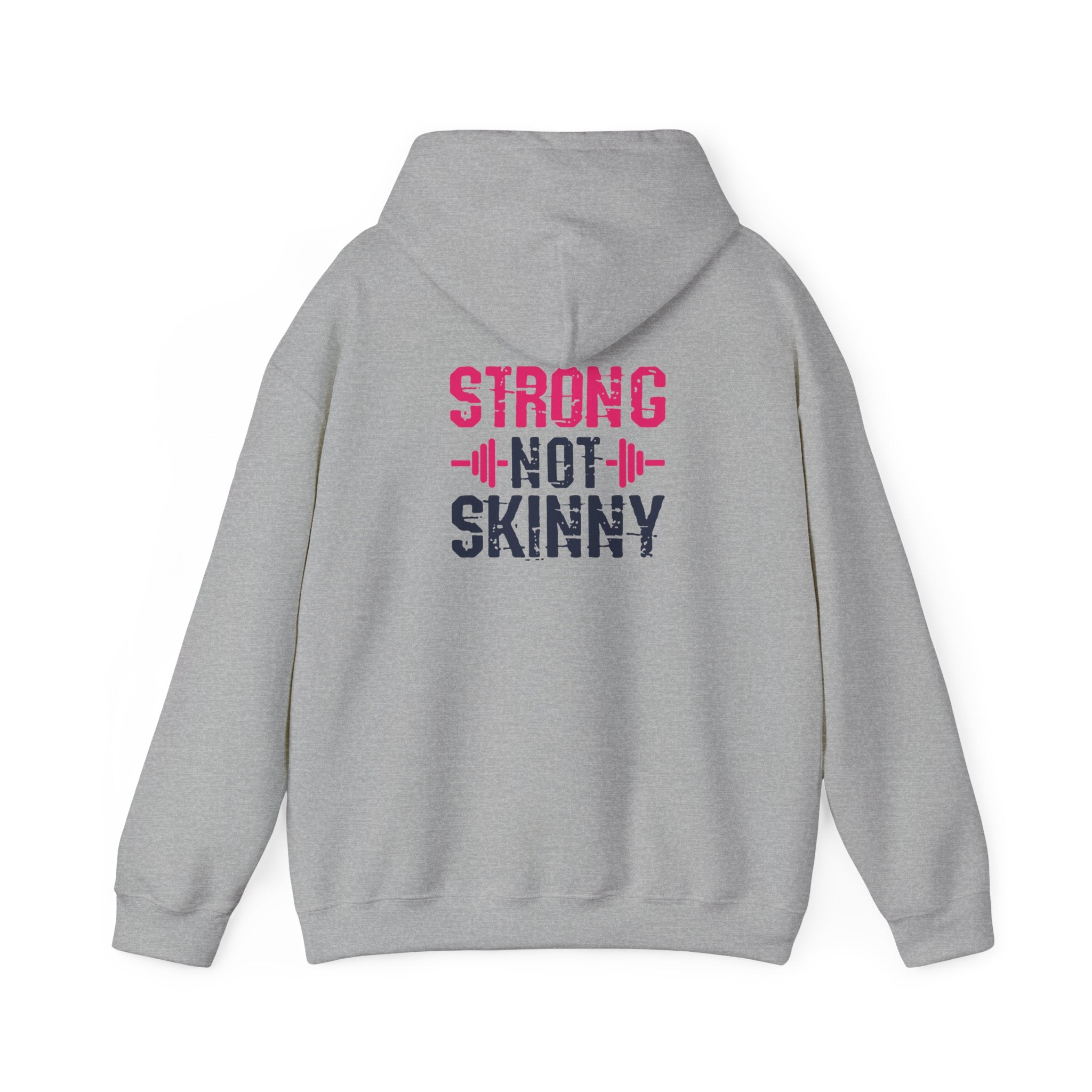 Strong Not Skinny – Unisex Heavy Blend™ Hooded Sweatshirt (Color Distressed Logo)