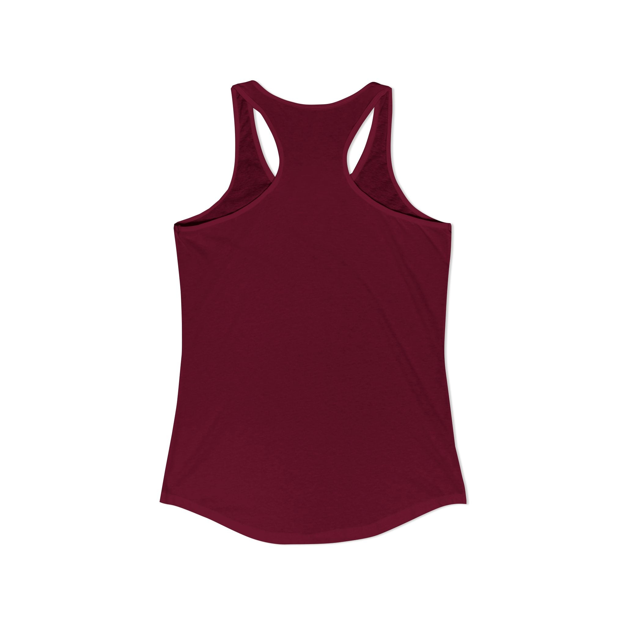 WWLW Distressed White Logo - Racer Back Tank Top - Women's Ideal Racerback Tank - Plain Back
