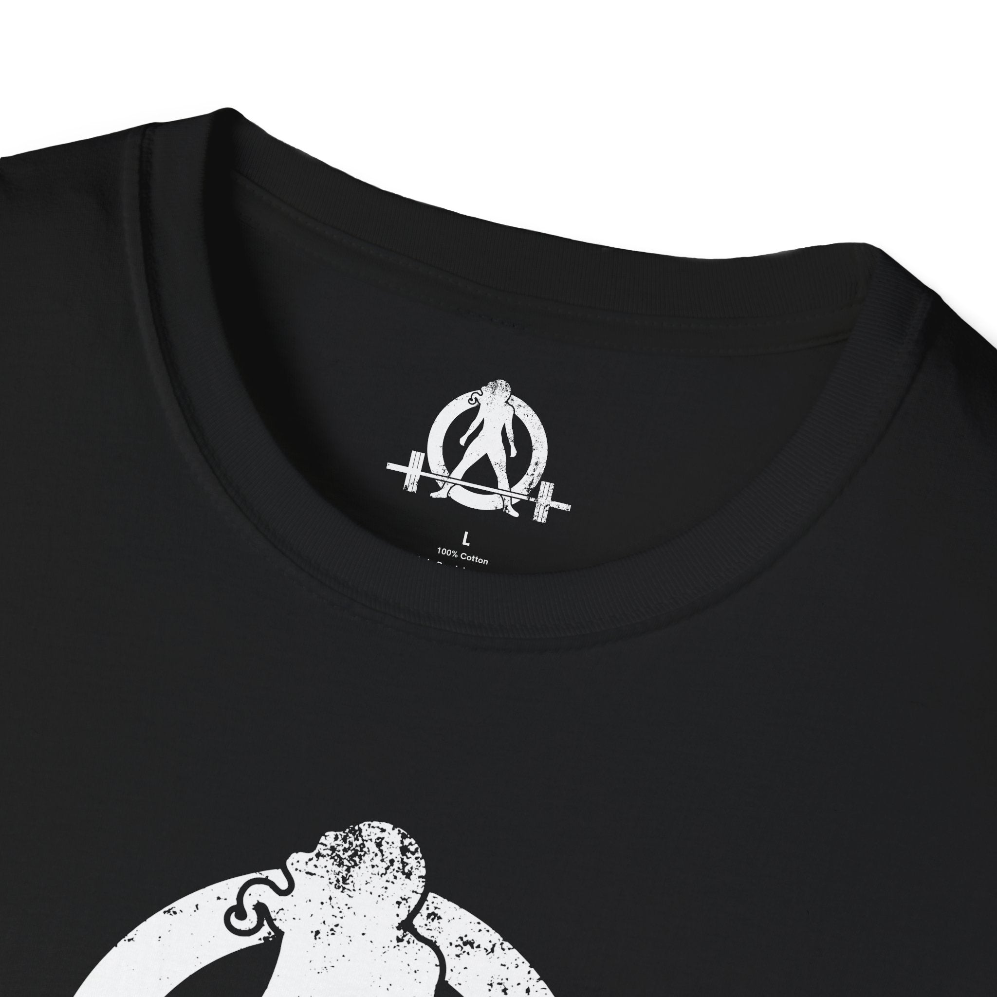 Unisex Softstyle T-Shirt - White Distressed Logo - Plain Back (BEST SELLER)