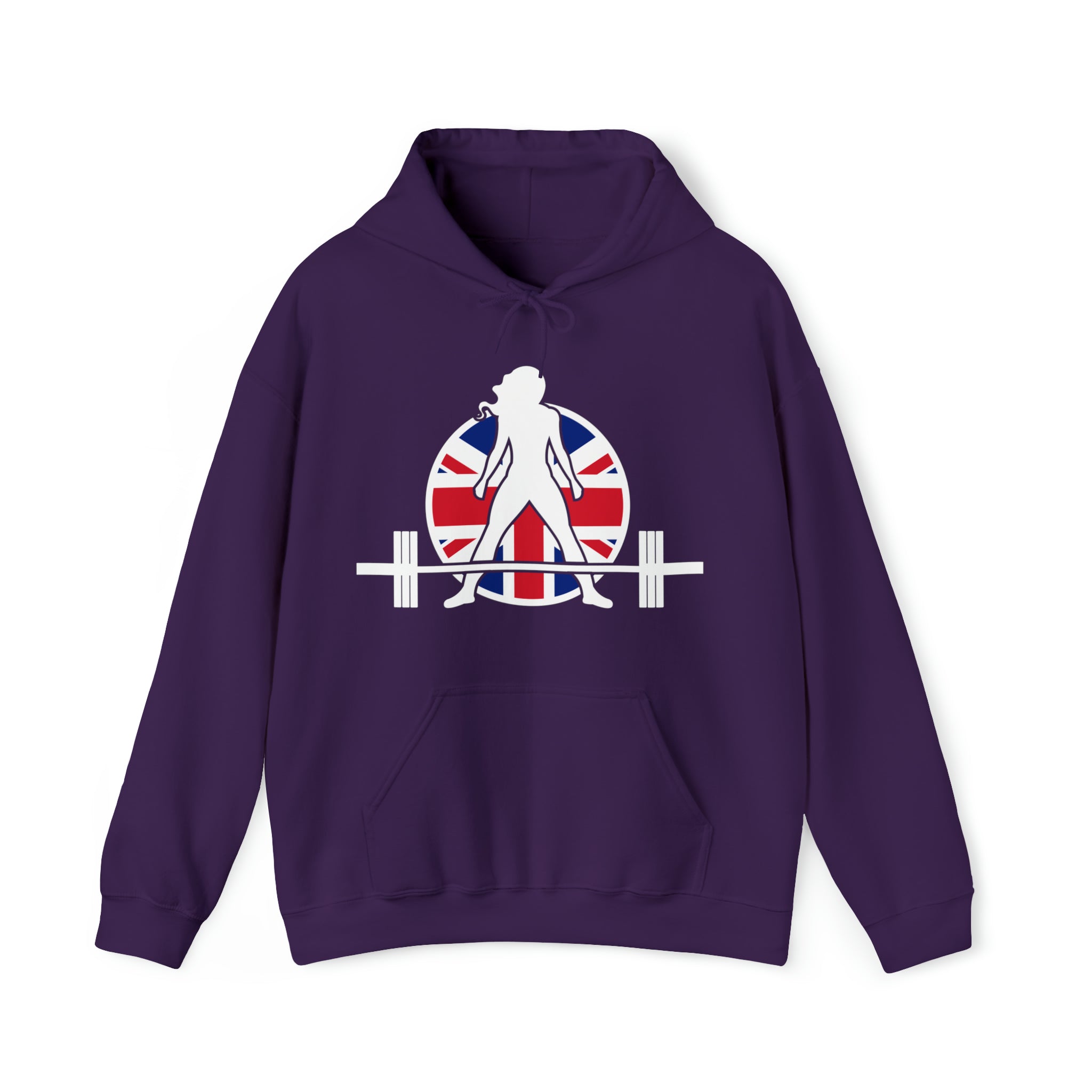 UK Logo - Unisex Heavy Blend Hooded Sweatshirt -  Plain Back