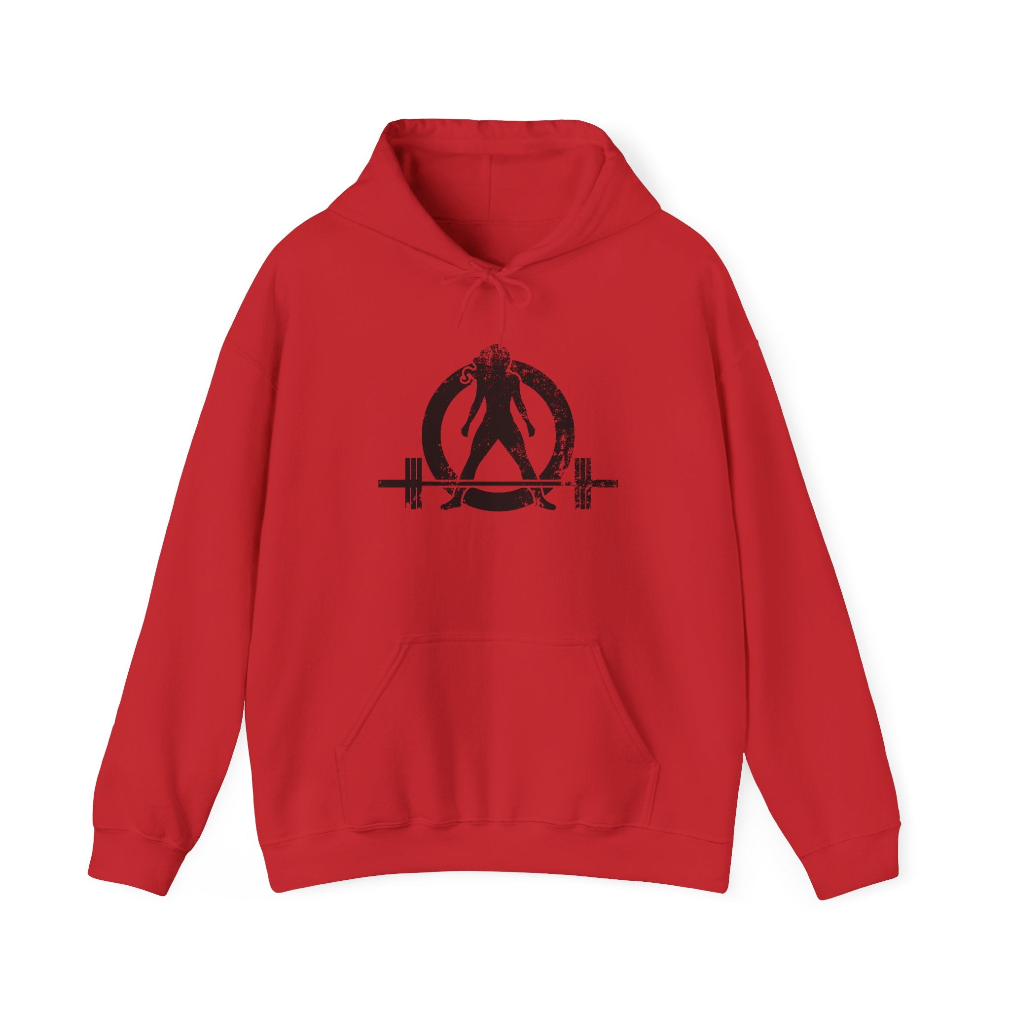 WWLW Distressed Black Logo Hoodie – Unisex Heavy Blend