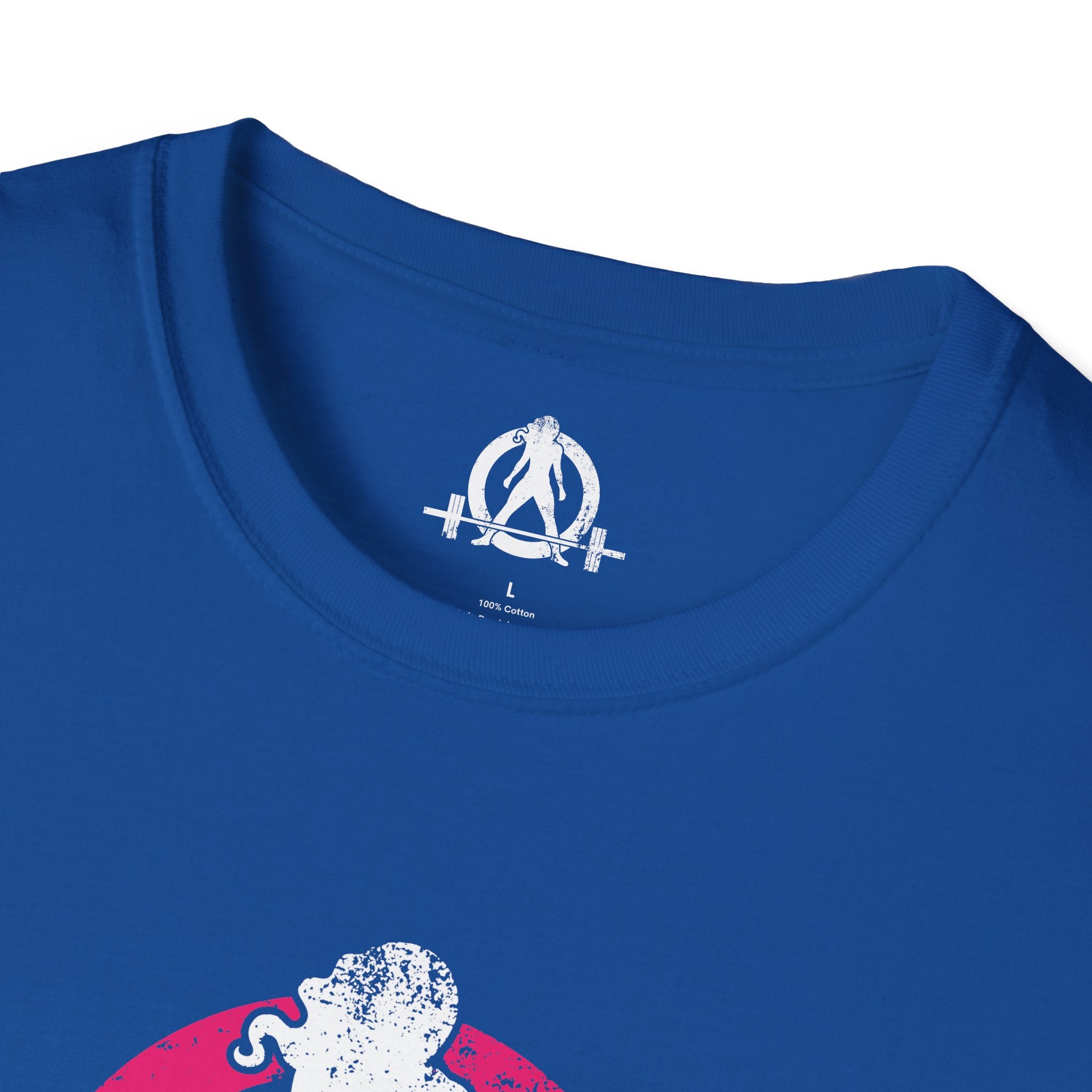 Unisex Softstyle T-Shirt - Color Distressed Logo - Plain Back