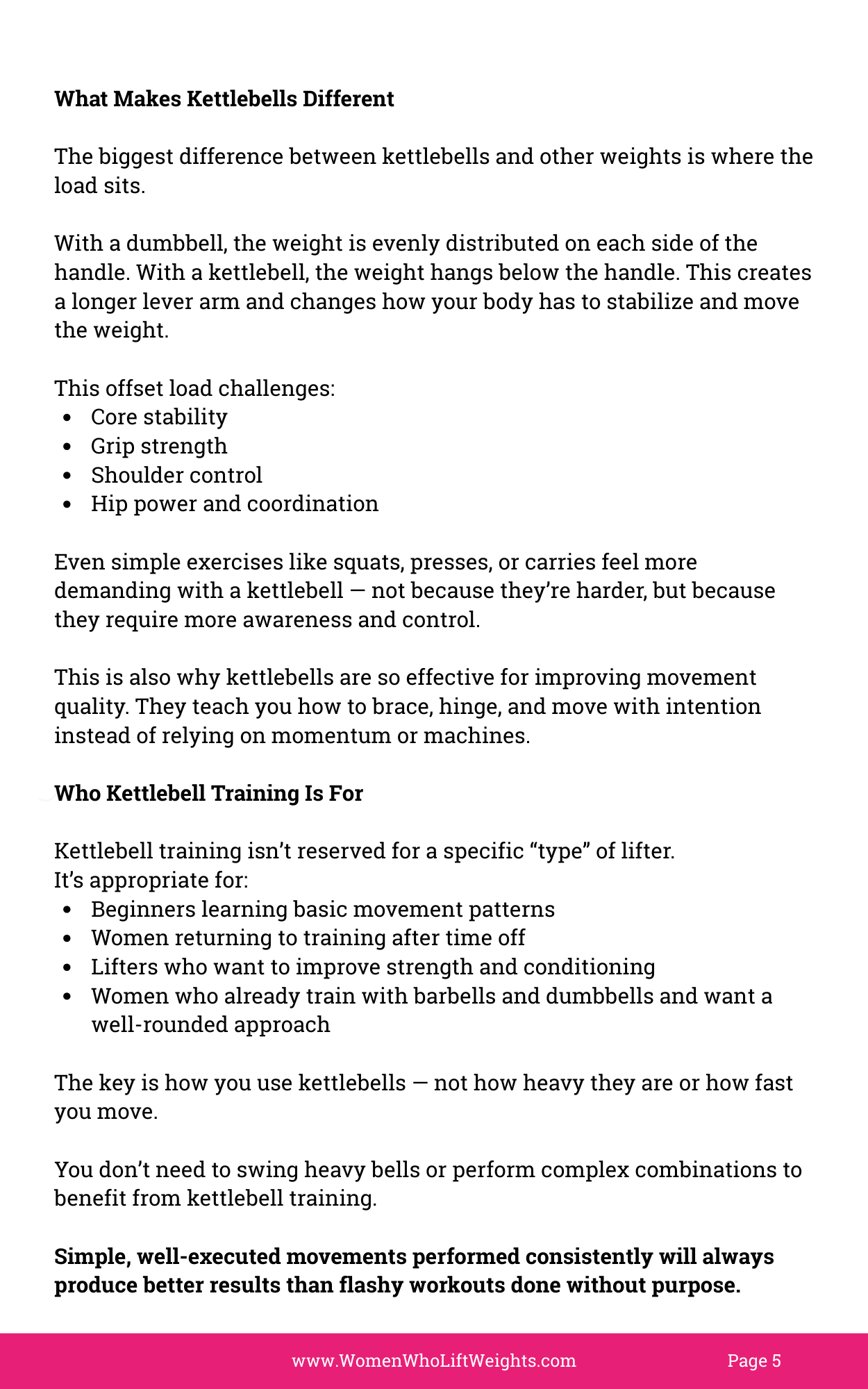 Kettlebell Training Guide — Digital Mini-Guide