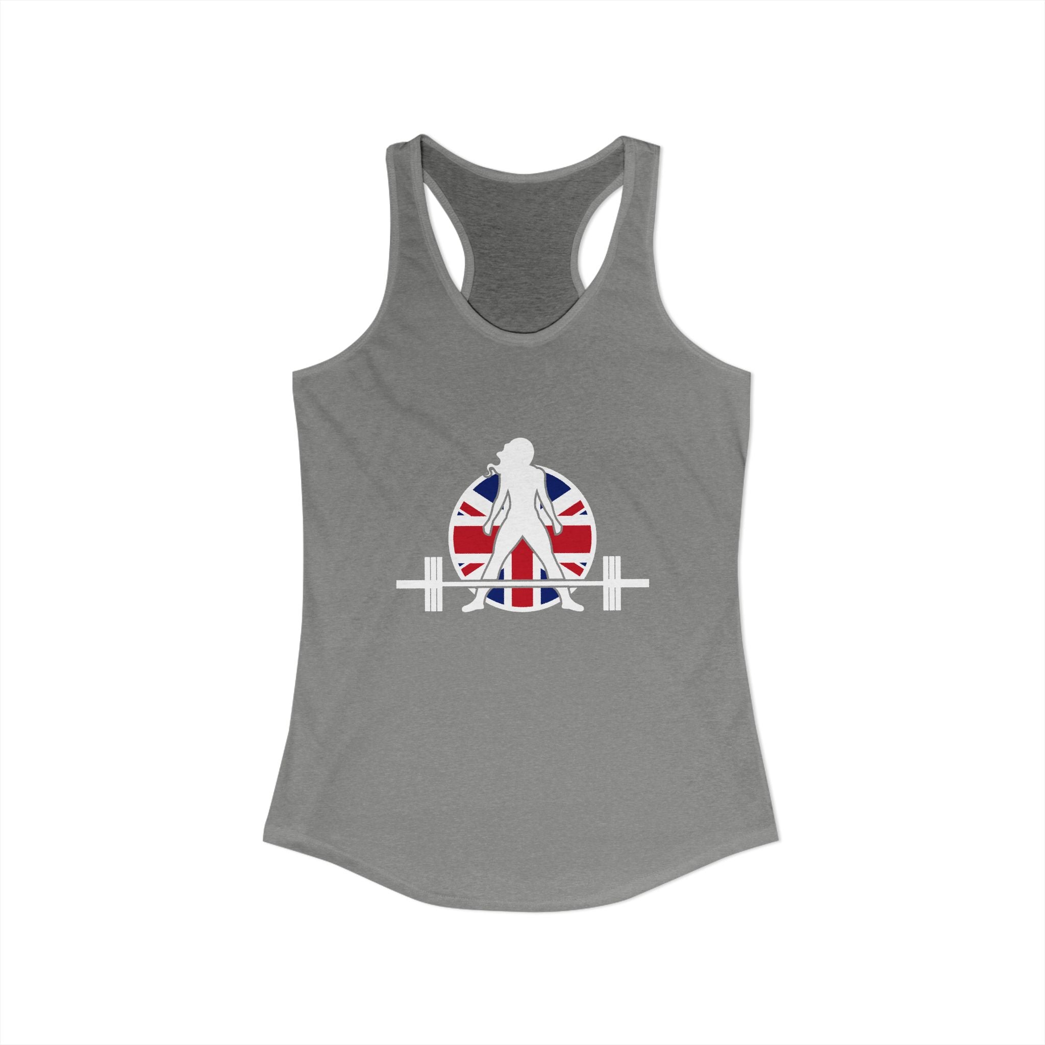 Women's Ideal Racerback Tank - UK Dark Light - Plain Back