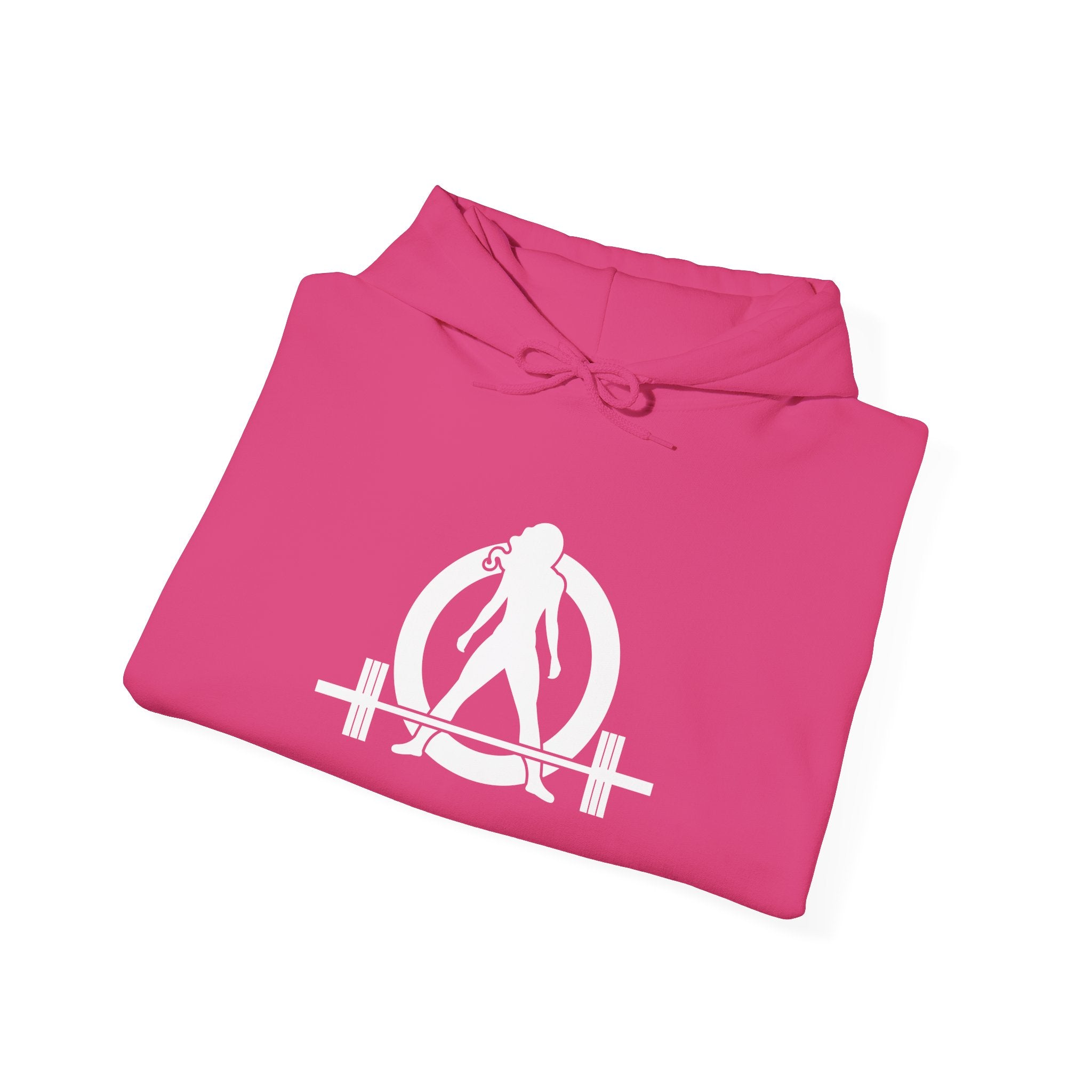 Cardio = Lift Weights Faster - Unisex Heavy Blend Hooded Sweatshirt - White Print on Front & Back