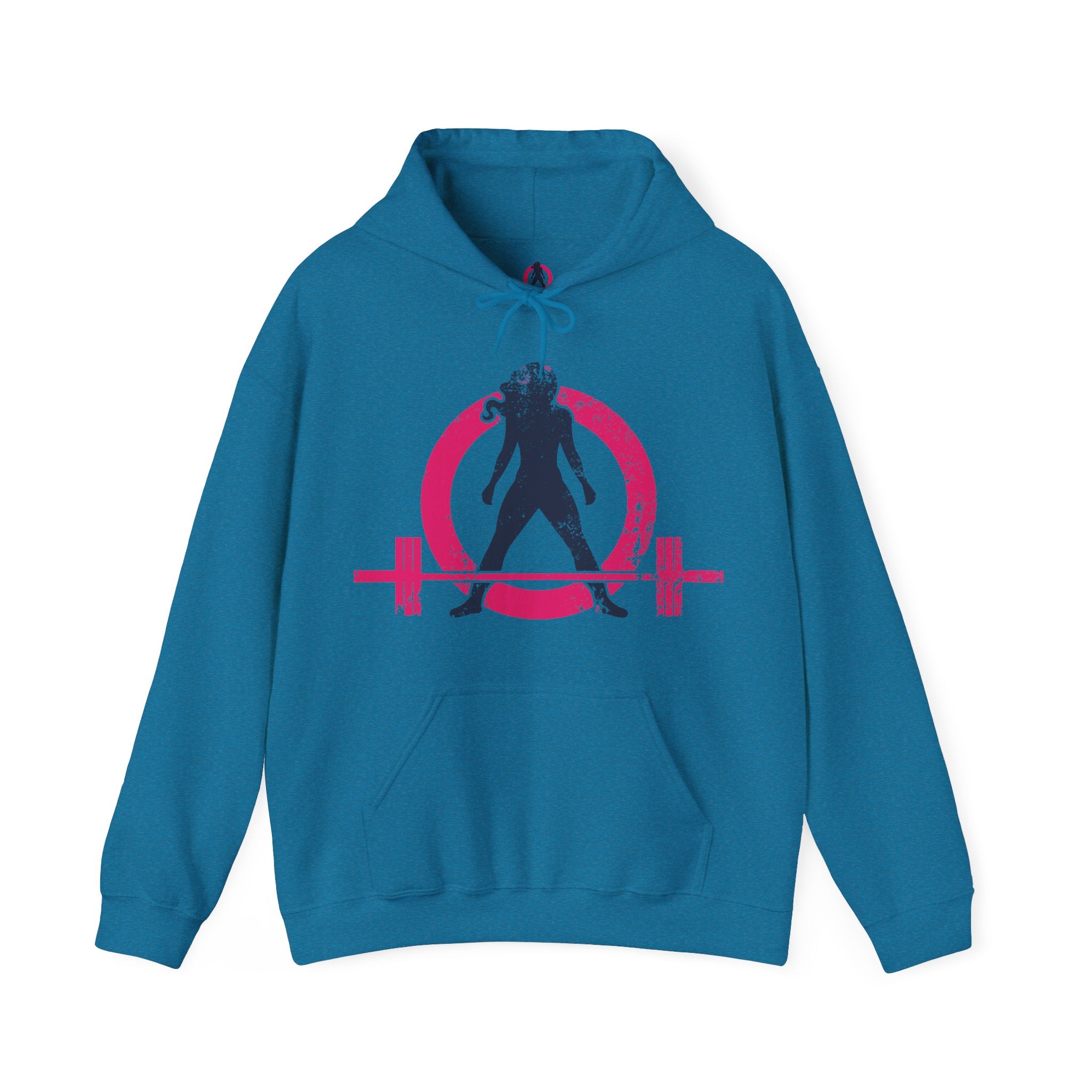 Distressed Logo - Unisex Heavy Blend Hooded Sweatshirt - Color Logo Inverted  (BEST SELLER)