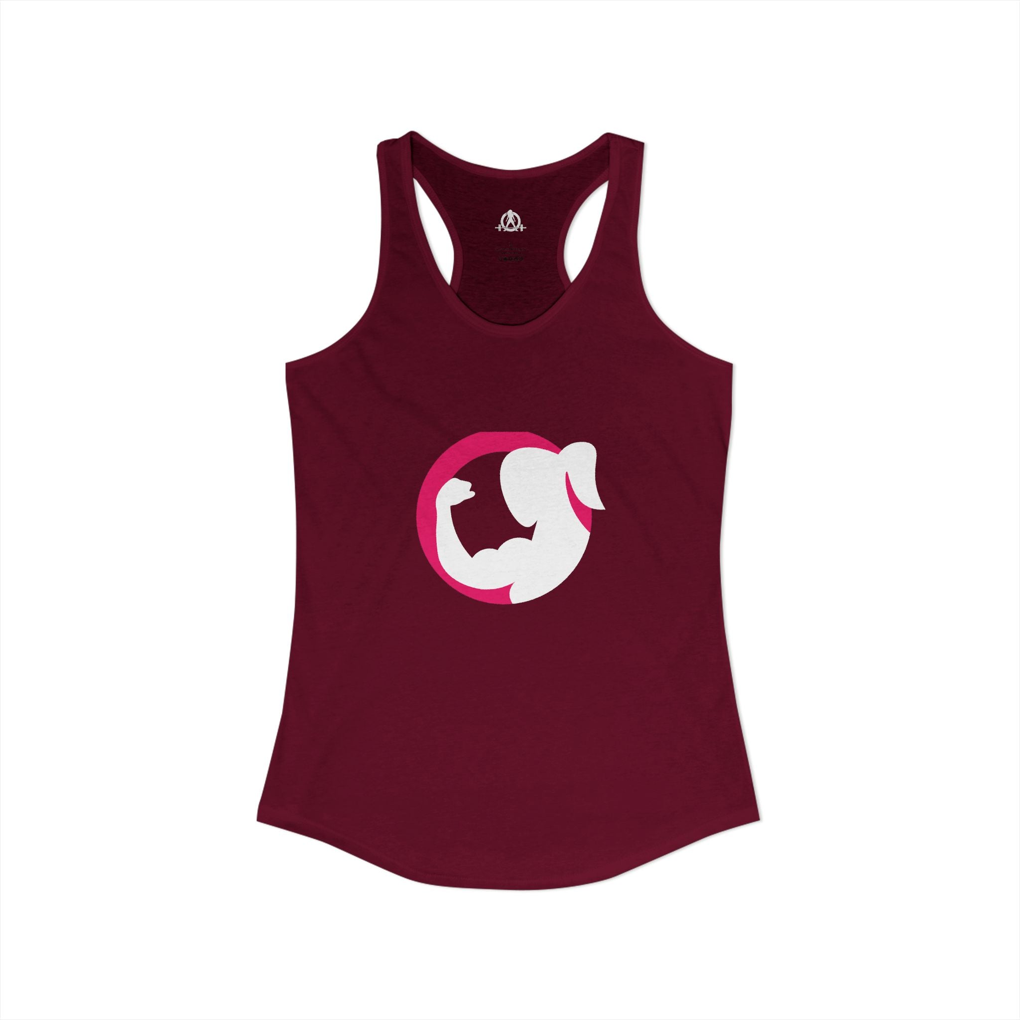 Strong Her - Classic Color Logo - Ideal Racerback Tank - Front Logo - Plain Back