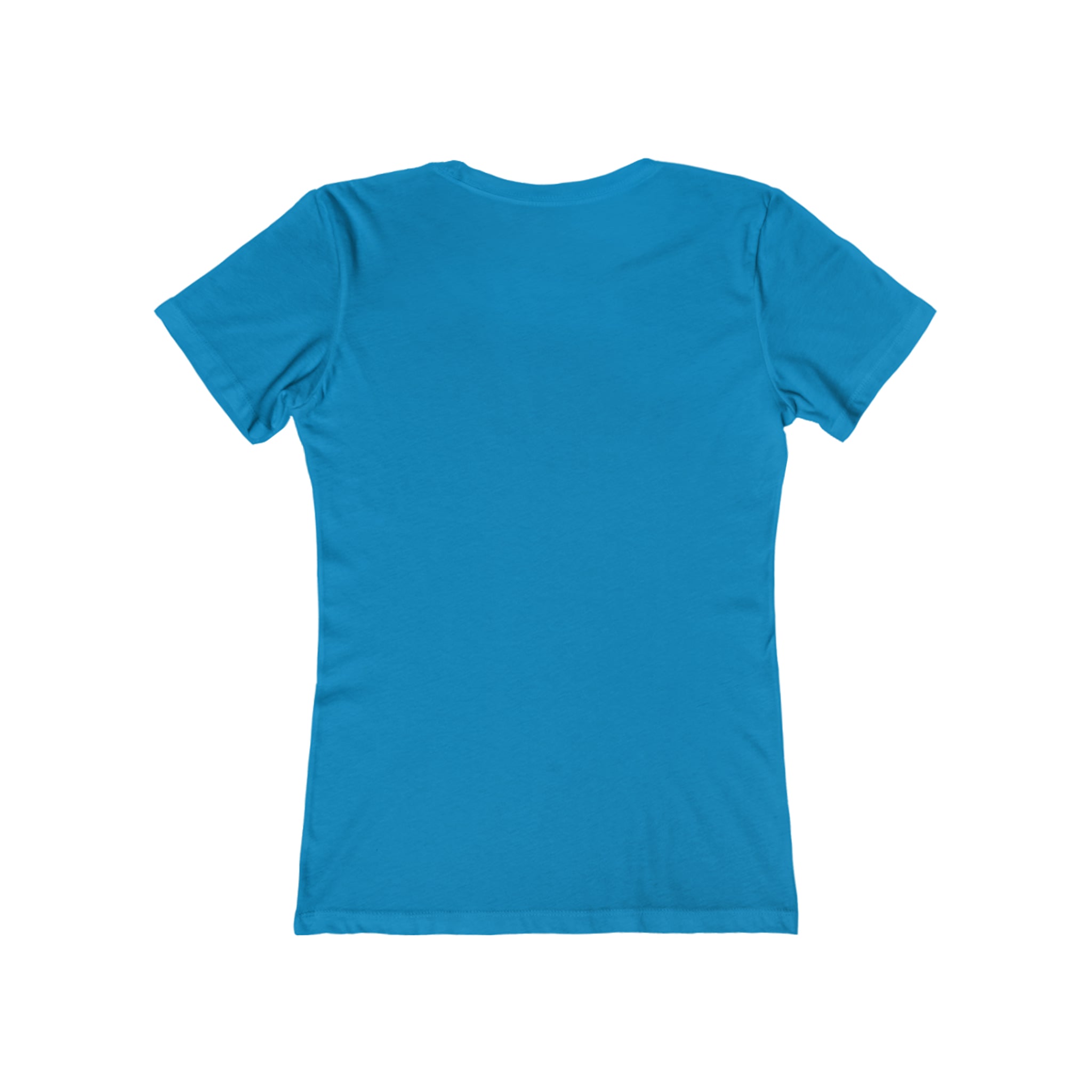 USA Logo - Women's The Boyfriend Tee - USA Light Logo - Plain Back