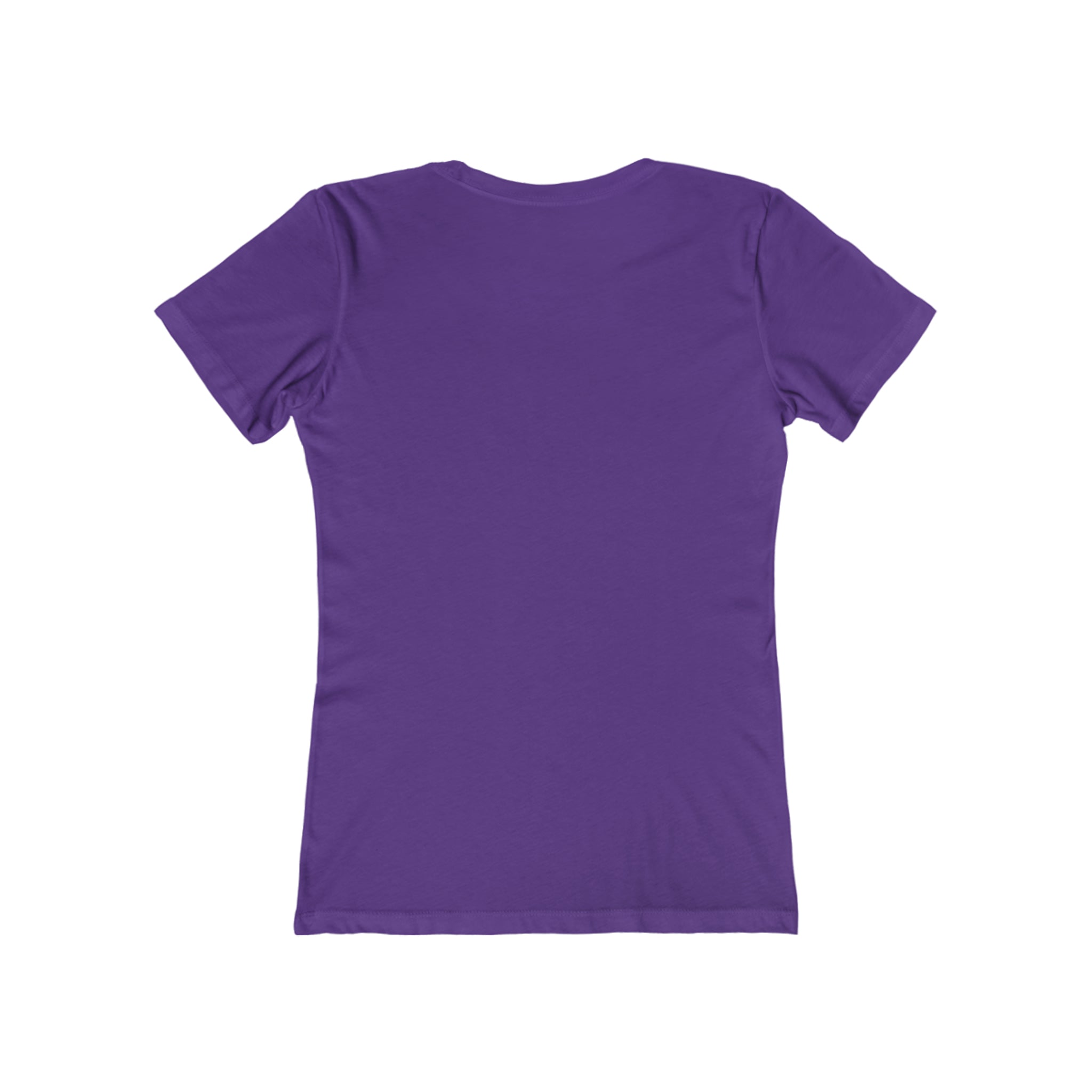 USA Logo - Women's The Boyfriend Tee - USA Light Logo - Plain Back