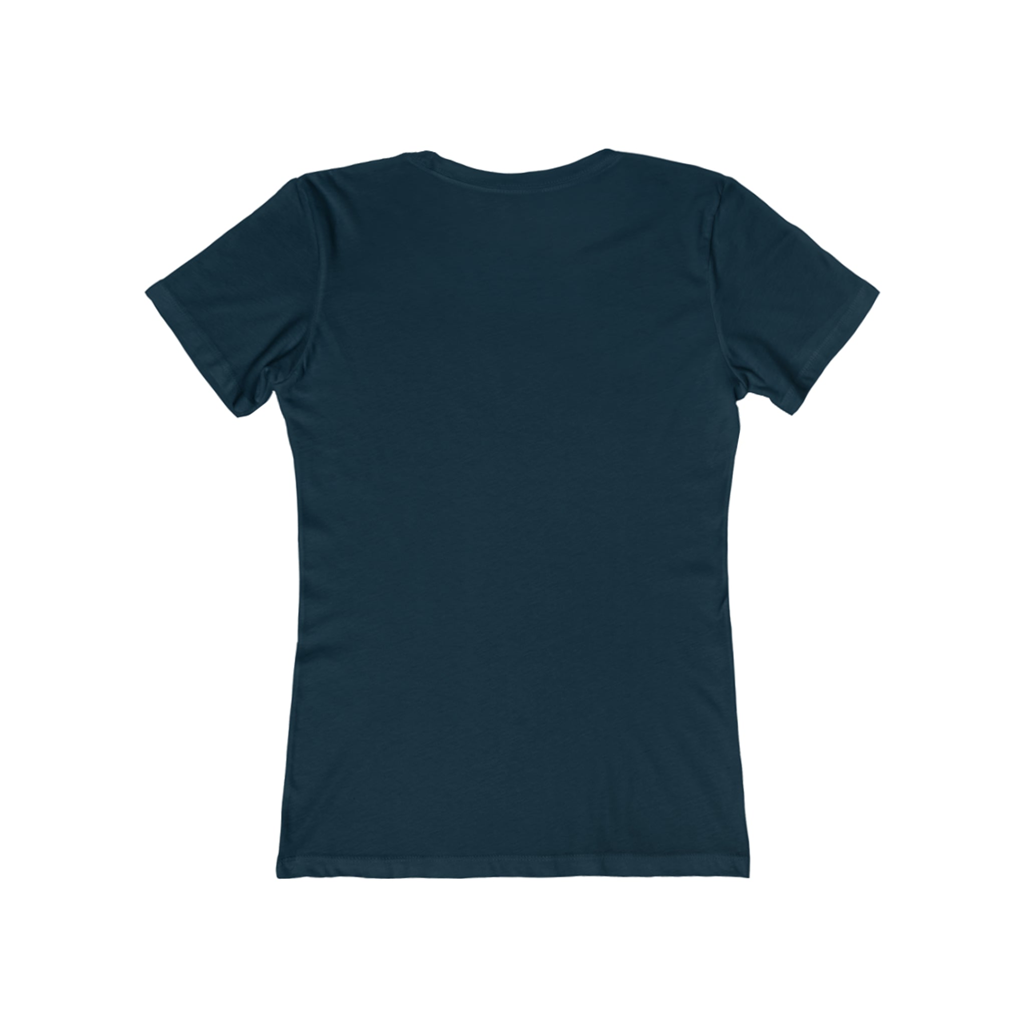 USA Logo - Women's The Boyfriend Tee - USA Light Logo - Plain Back
