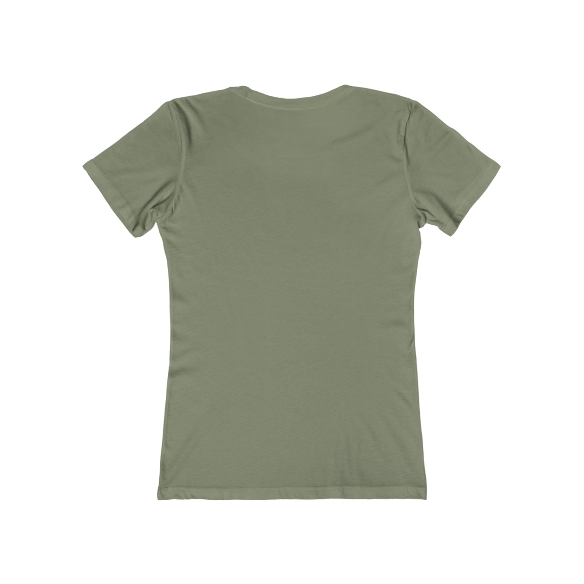 USA Logo - Women's The Boyfriend Tee - USA Light Logo - Plain Back