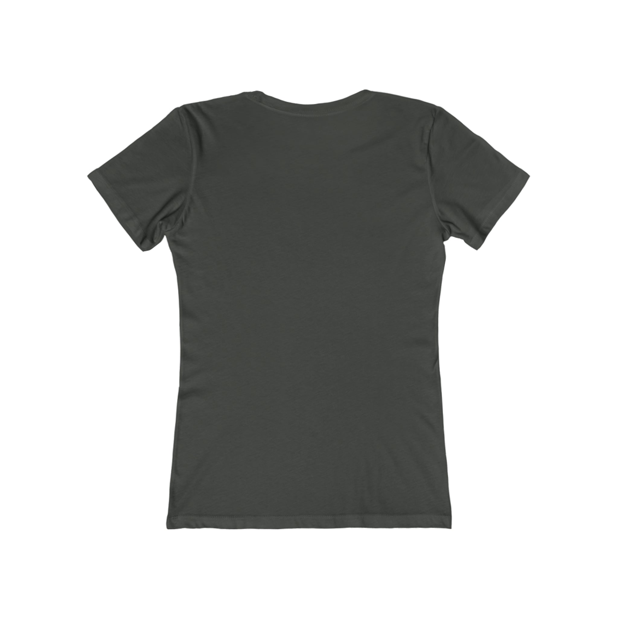 USA Logo - Women's The Boyfriend Tee - USA Light Logo - Plain Back