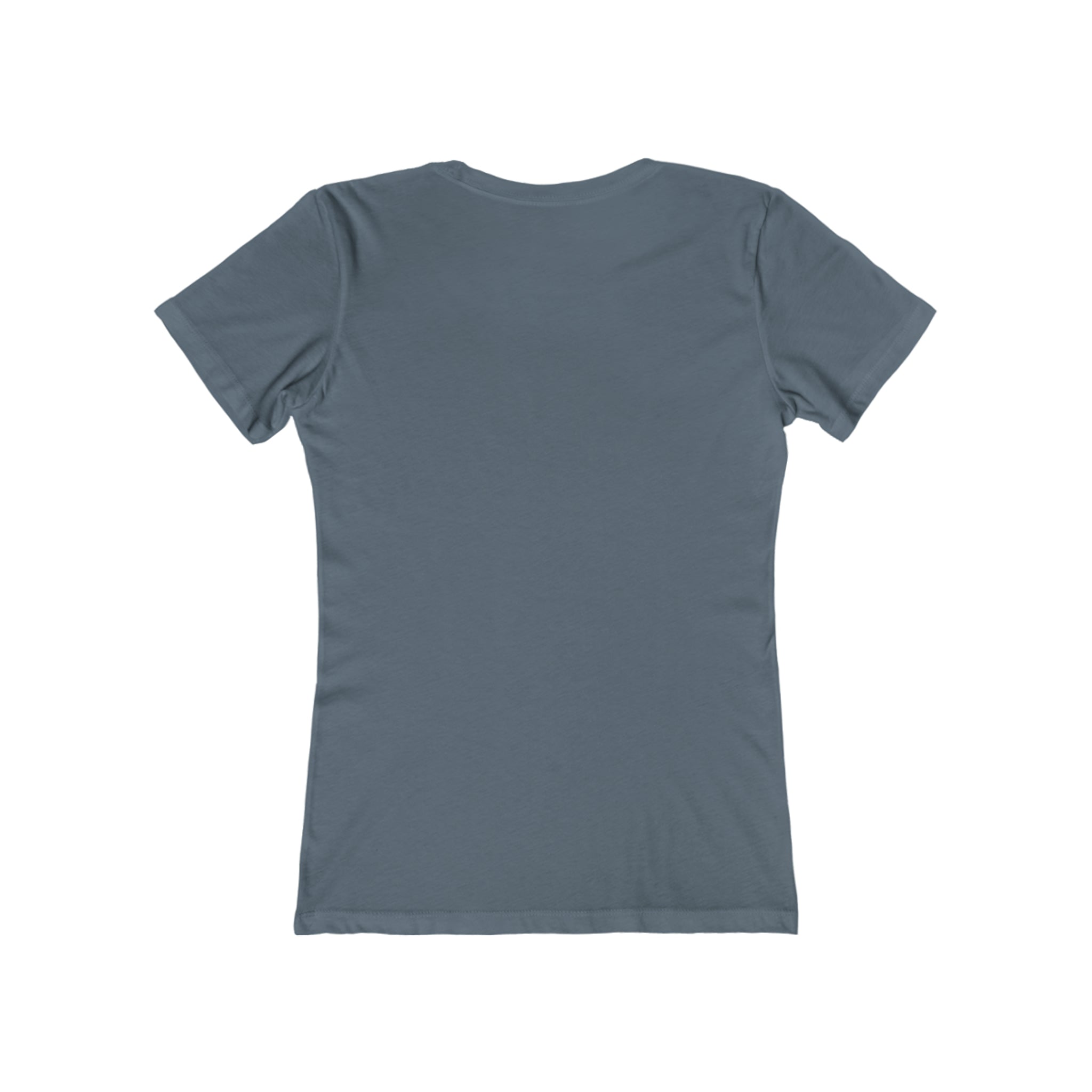 USA Logo - Women's The Boyfriend Tee - USA Light Logo - Plain Back