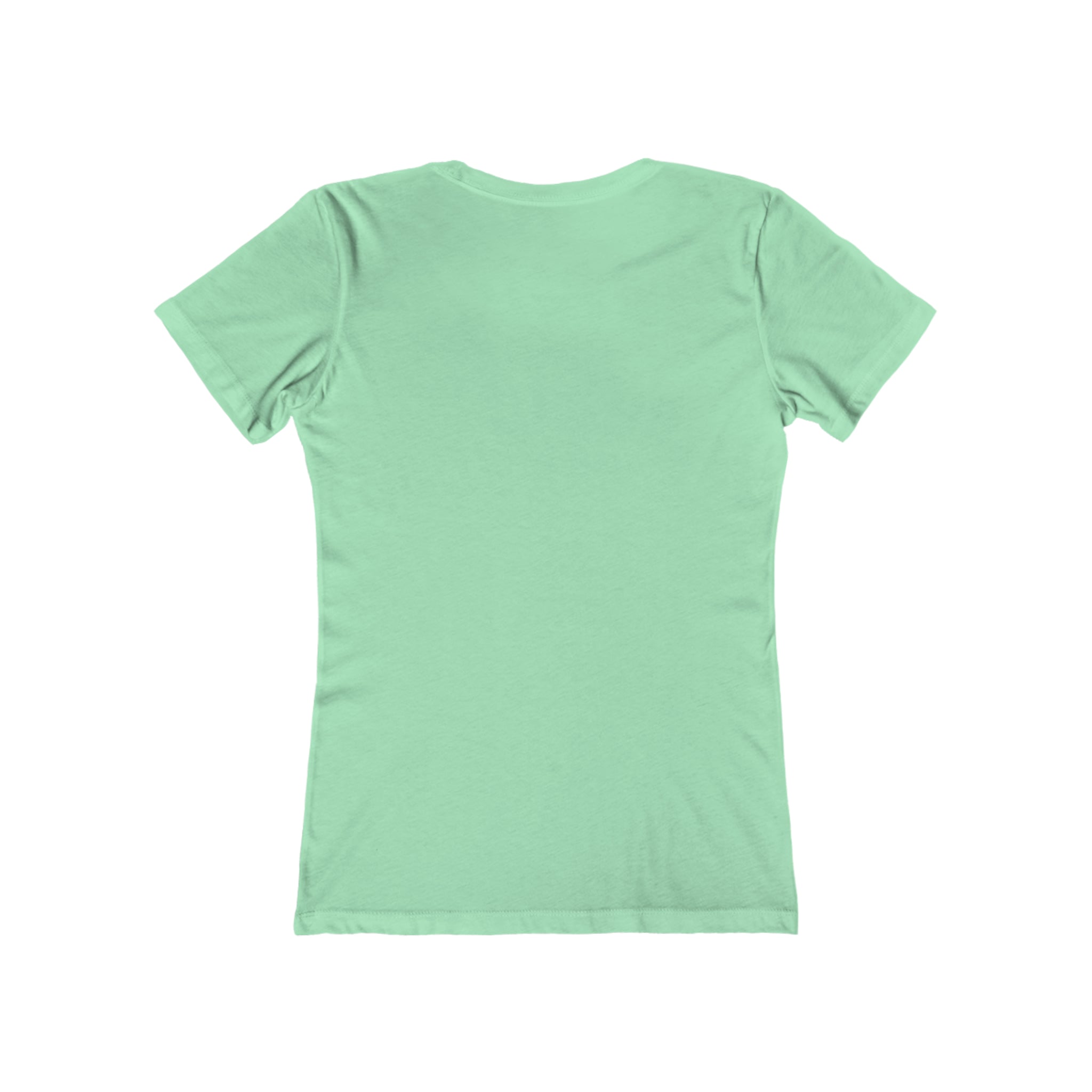 USA Logo - Women's The Boyfriend Tee - USA Light Logo - Plain Back