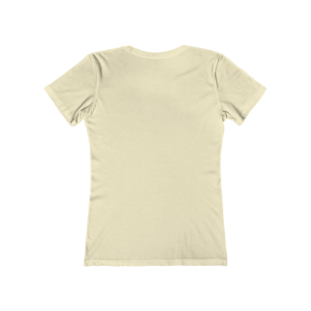 USA Logo - Women's The Boyfriend Tee - USA Light Logo - Plain Back