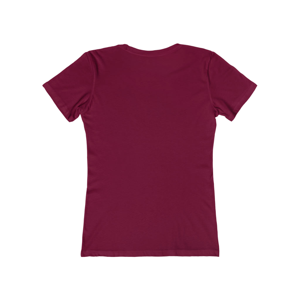 USA Logo - Women's The Boyfriend Tee - USA Light Logo - Plain Back