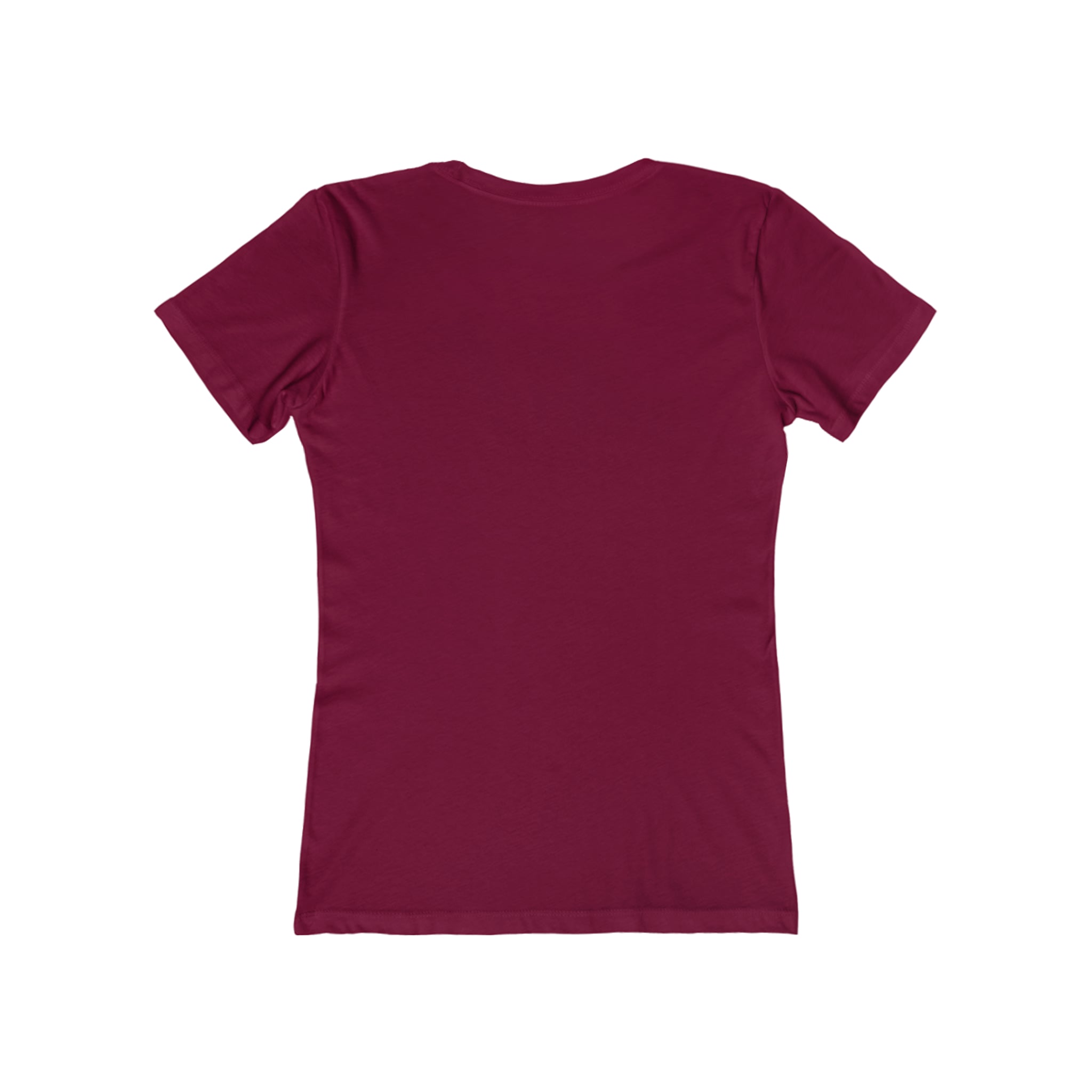 USA Logo - Women's The Boyfriend Tee - USA Light Logo - Plain Back