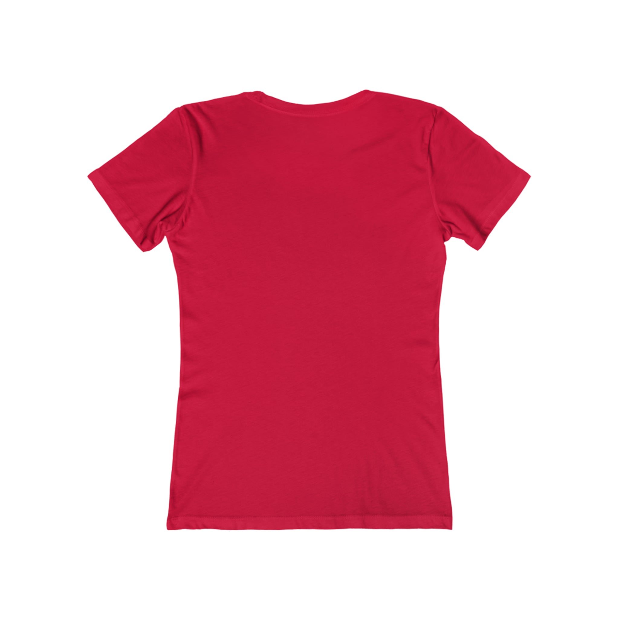 USA Logo - Women's The Boyfriend Tee - USA Light Logo - Plain Back