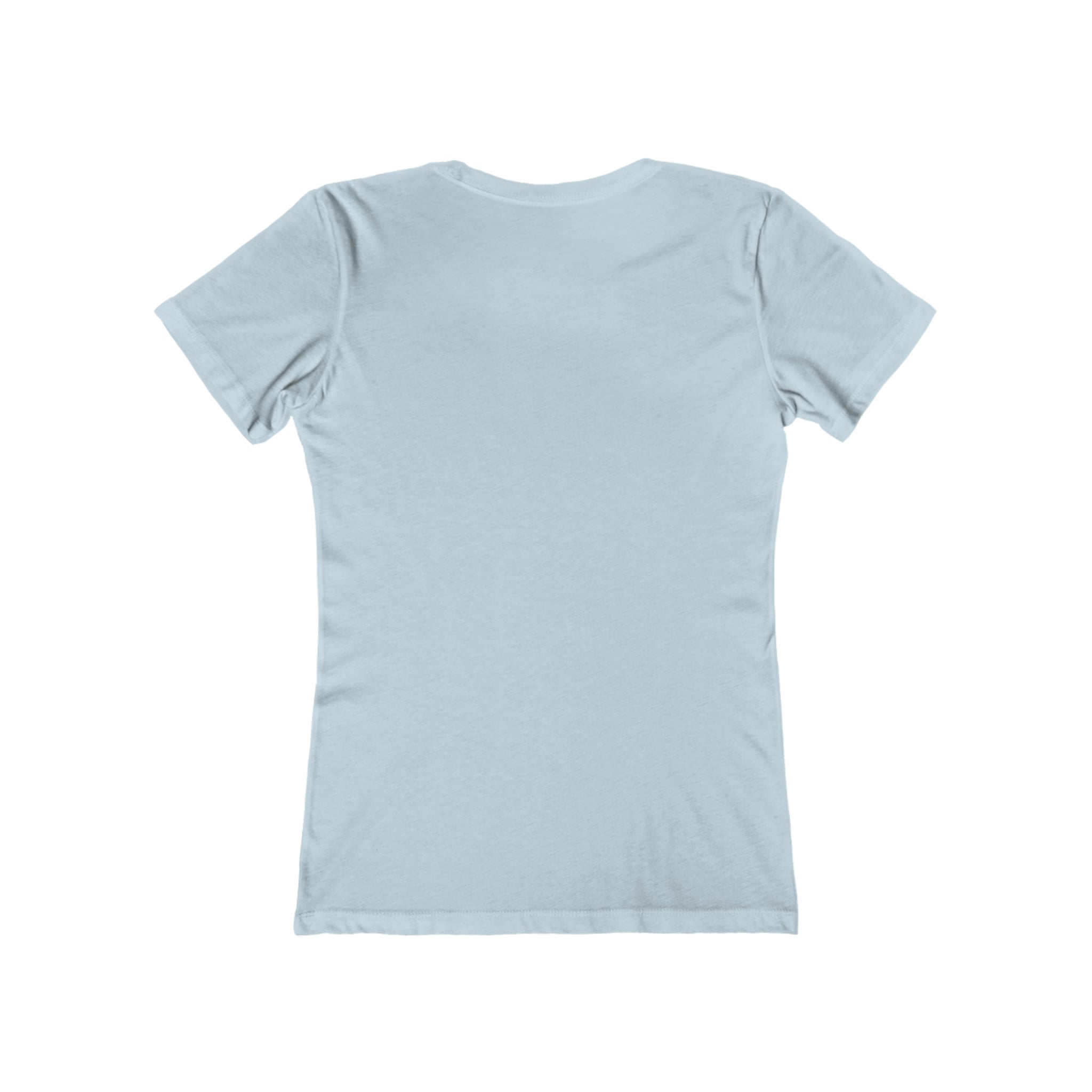 USA Logo - Women's The Boyfriend Tee - USA Light Logo - Plain Back