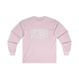 Lift Heavy Shit - Unisex Ultra Cotton Long Sleeve Tee - White Print on Front