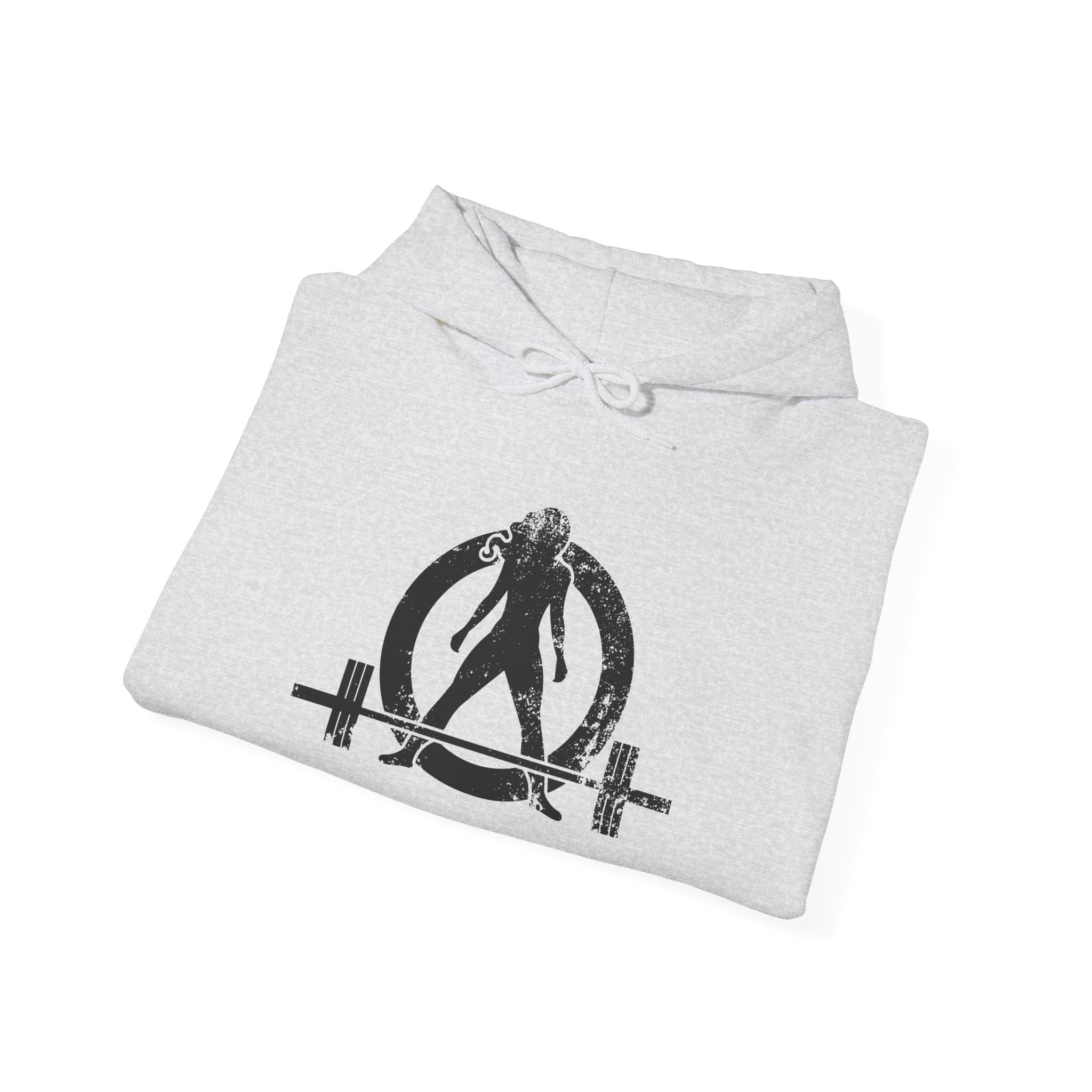 Strong Is Beautiful - Distressed Black Logo - Unisex Heavy Blend Hooded Sweatshirt