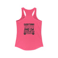 Everything Hurts & I'm Hungry - Women's Ideal Racerback Tank - Black Print Front & Back