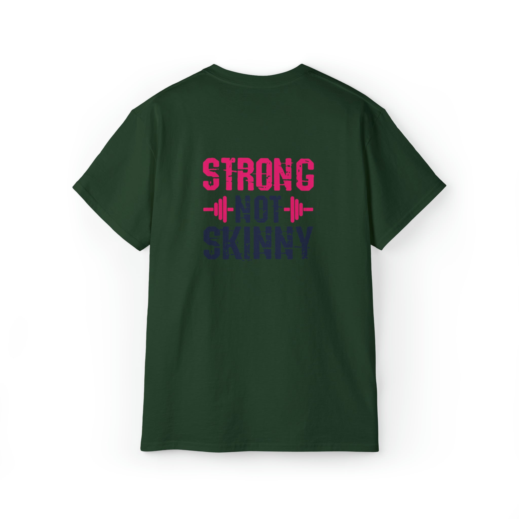 Strong Not Skinny - Unisex Ultra Cotton Tee - Color Distressed Logo