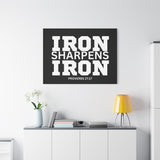 Iron Sharpens Iron - Inspirational Wall Art - Canvas Print