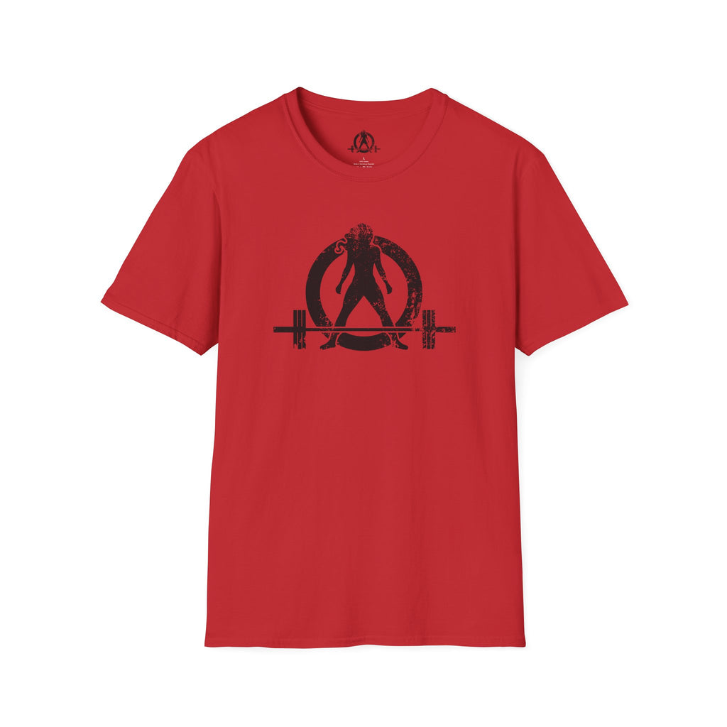 Unisex Softstyle T-Shirt - Black Distressed Logo - Plain Back (BEST SELLER)