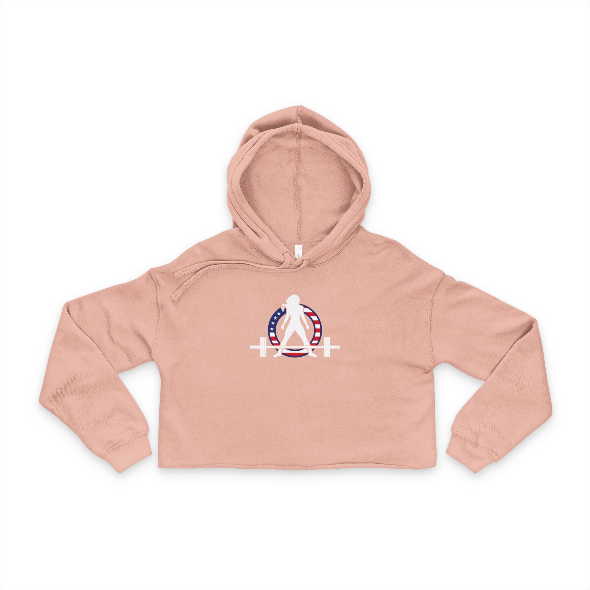 Women's Cropped Hoodie - USA Collection - Dark Logo