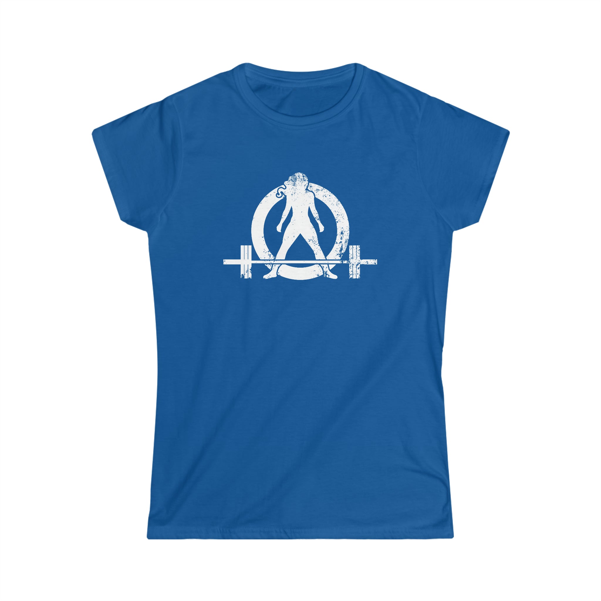 I Could Deadlift You - Women's Softstyle Tee - Black - Back Logo on Back