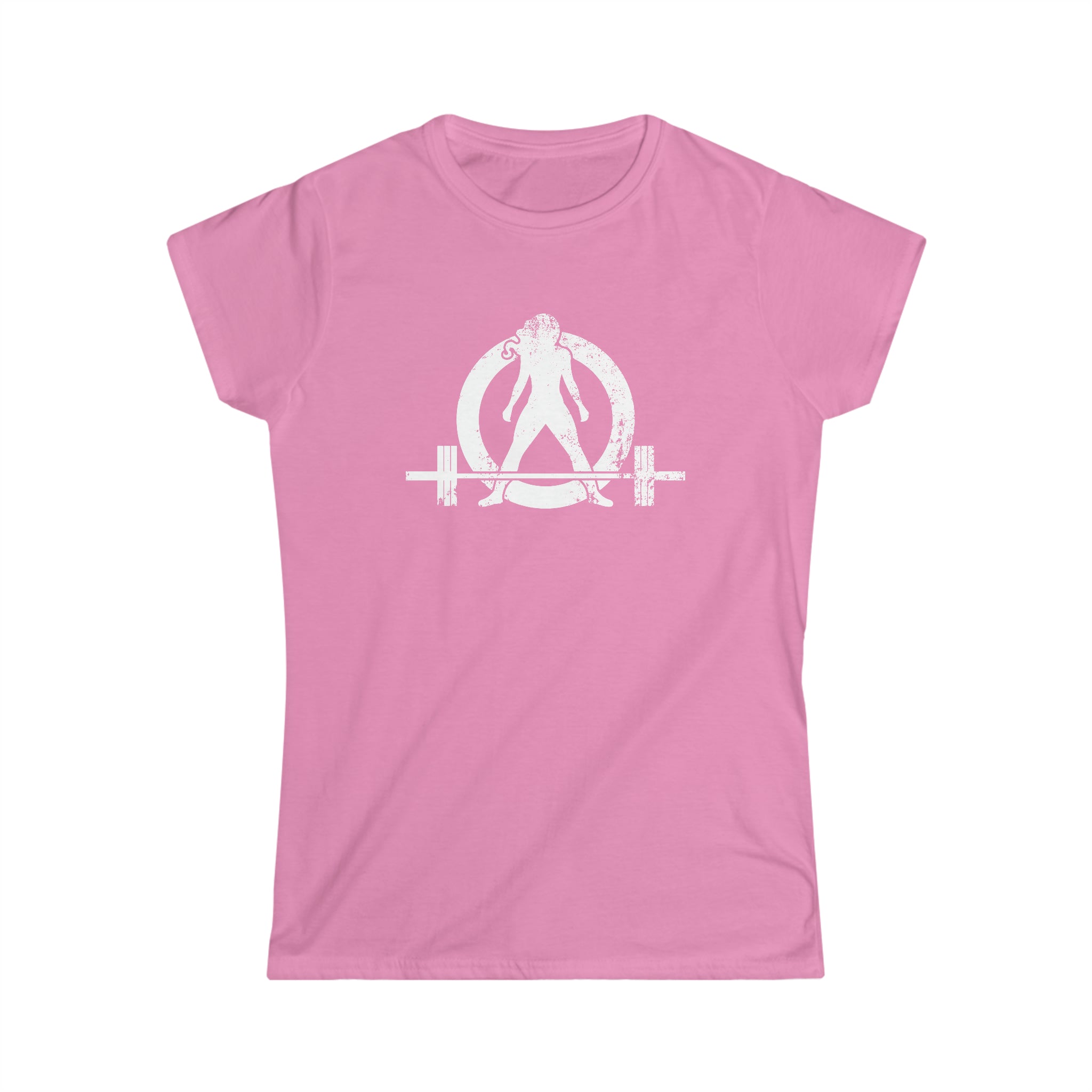 I Could Deadlift You - Women's Softstyle Tee - Black - Back Logo on Back