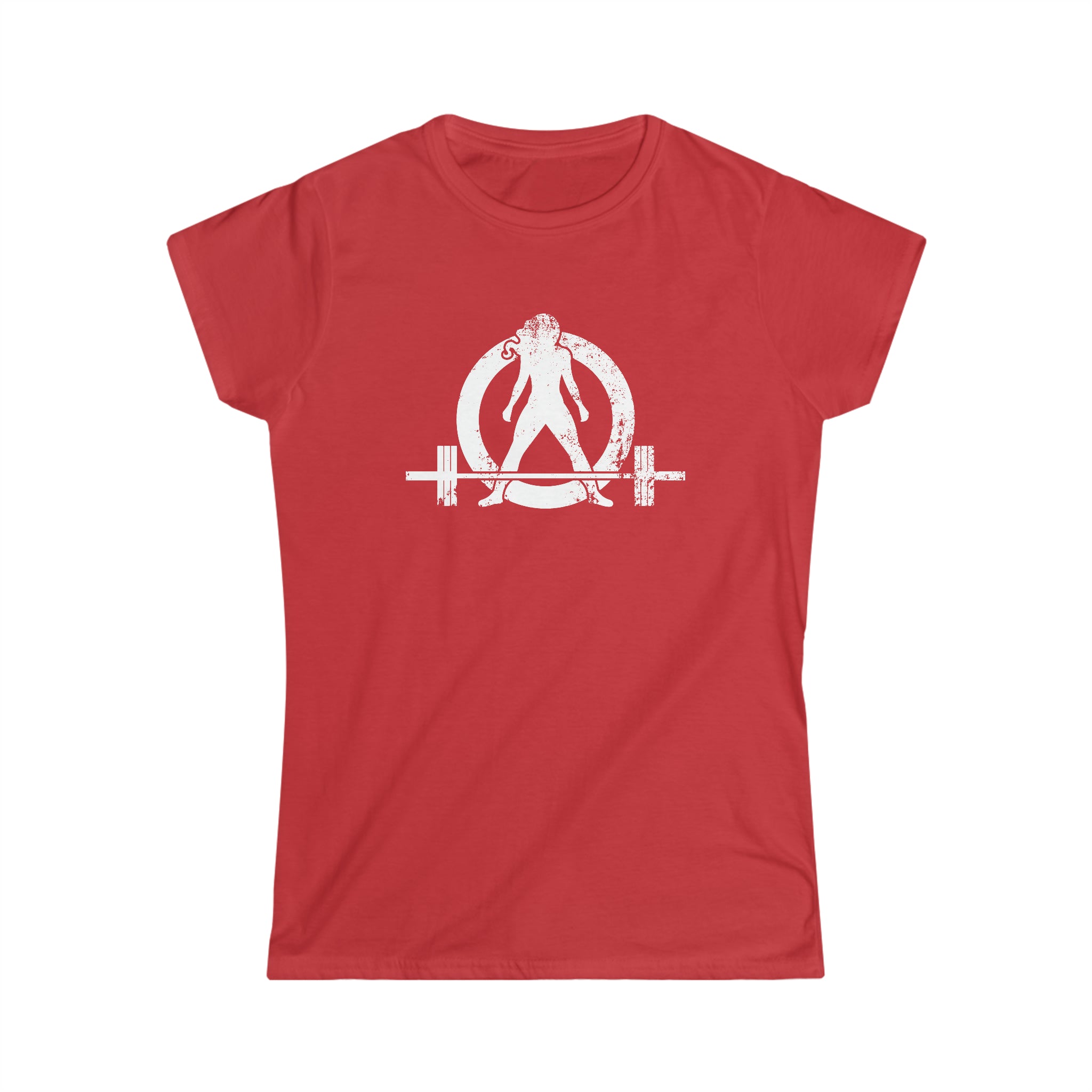 I Could Deadlift You - Women's Softstyle Tee - Black - Back Logo on Back
