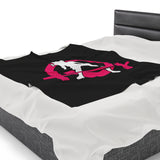 Velveteen Plush Blanket - Classic Dark Logo