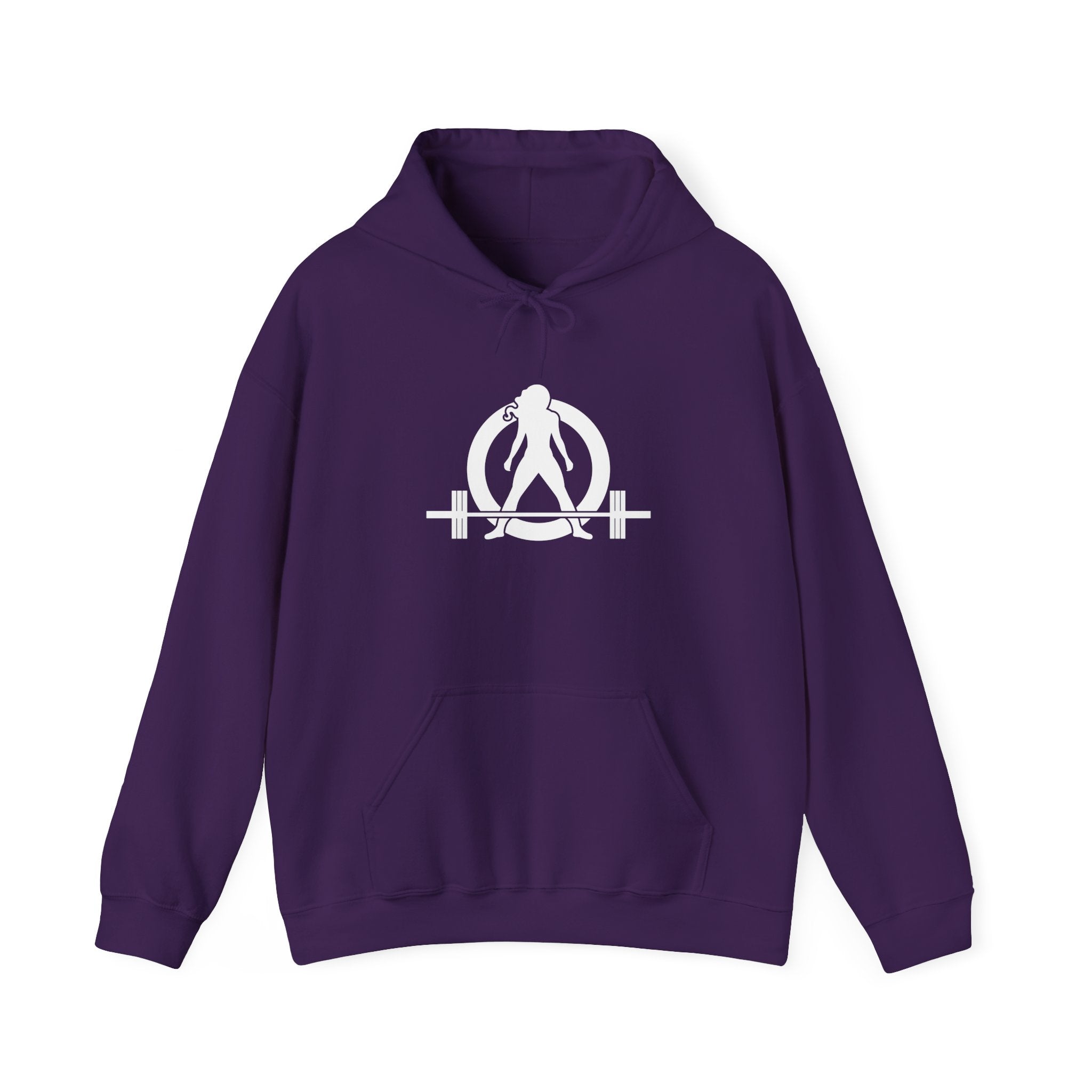 Kick Your Ass - Classic Logo White - Unisex Heavy Blend Hooded Sweatshirt (BEST SELLER)