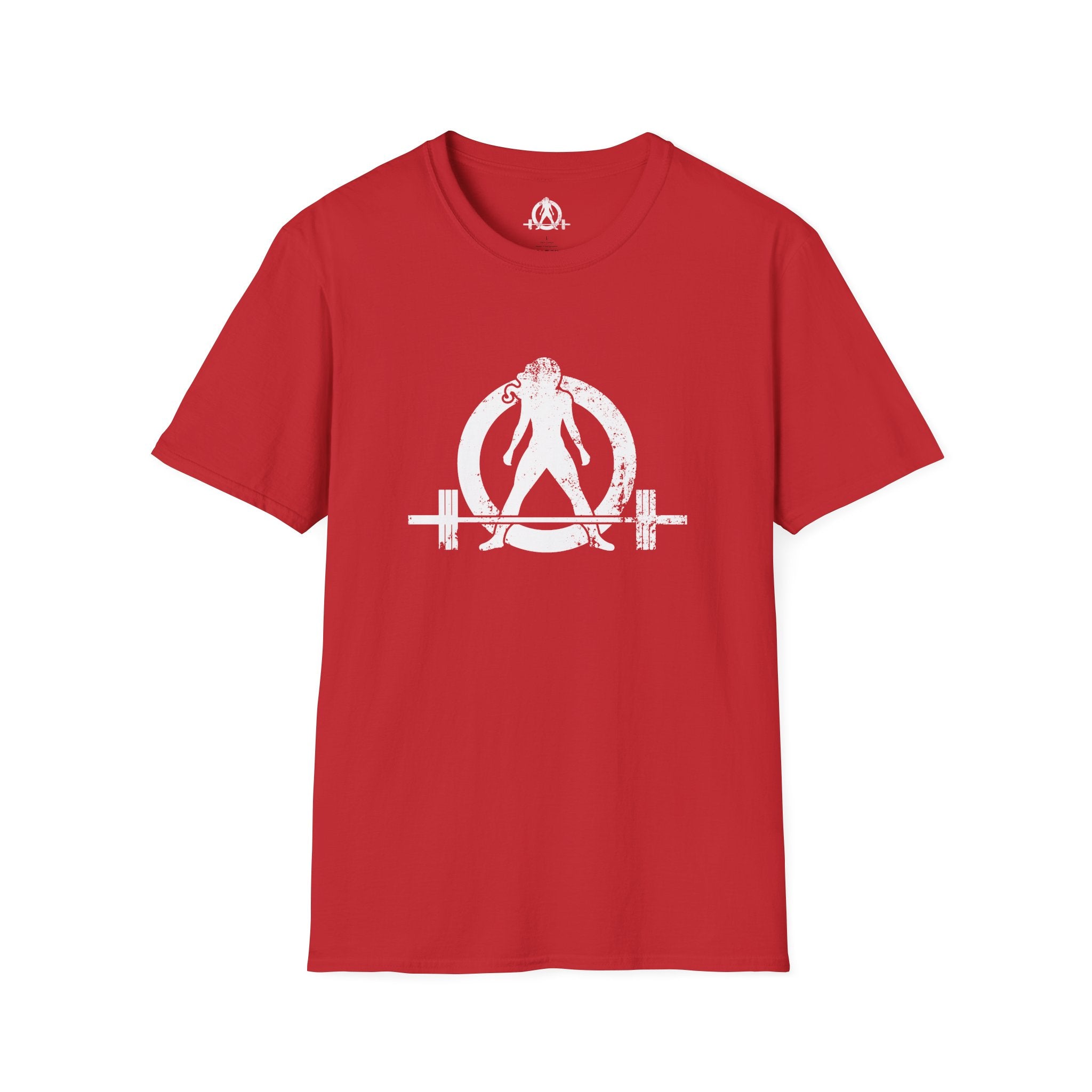 WWLW White Distressed Unisex Softstyle T-Shirt - White Distressed Logo - Plain Back
