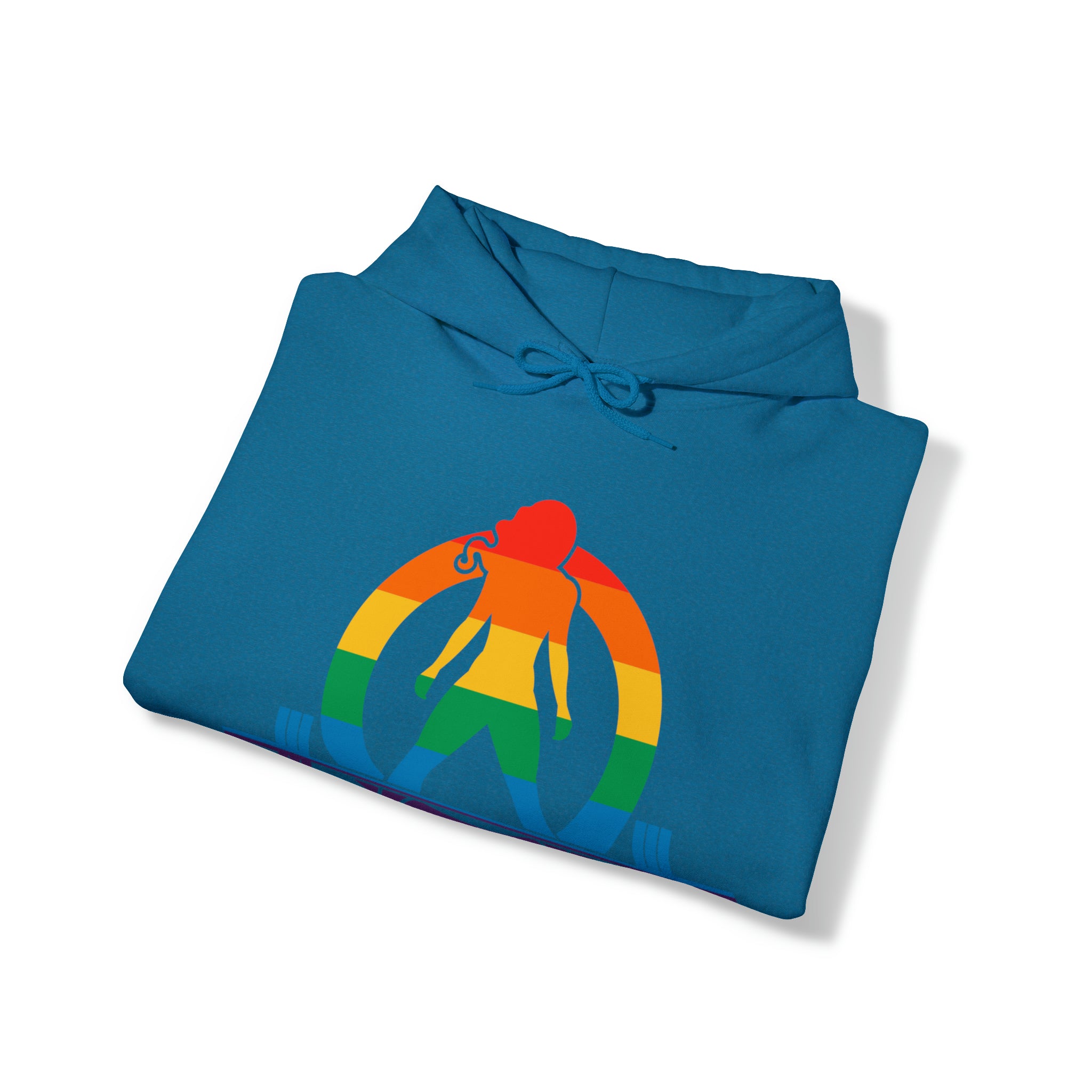 Pride Color Logo - Strong Is Beautiful - Unisex Heavy Blend Hooded Sweatshirt